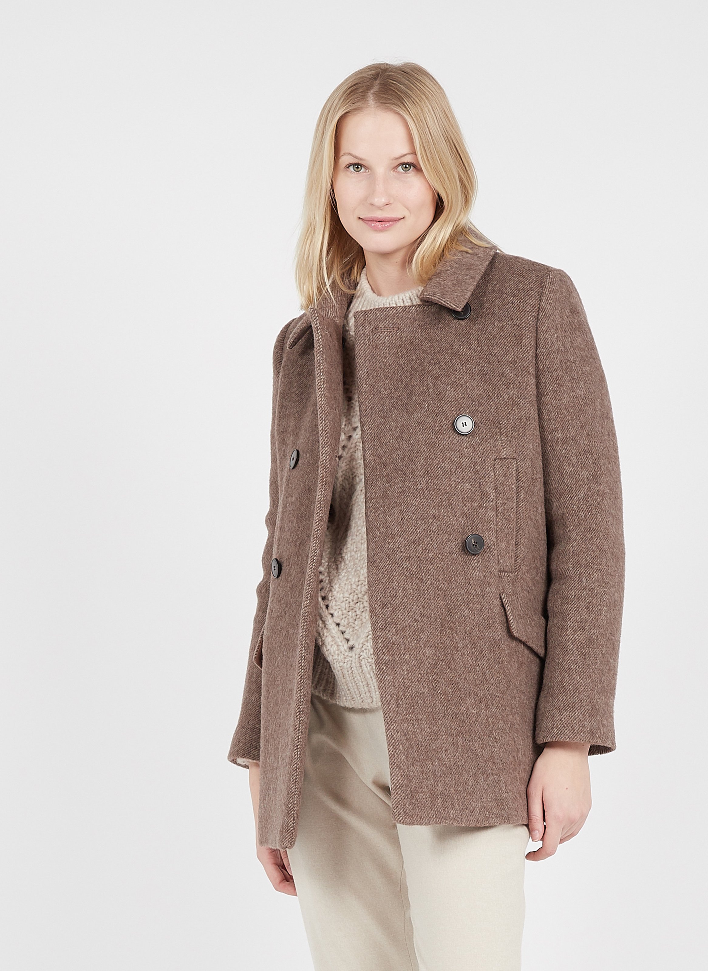 classic wool blend coat