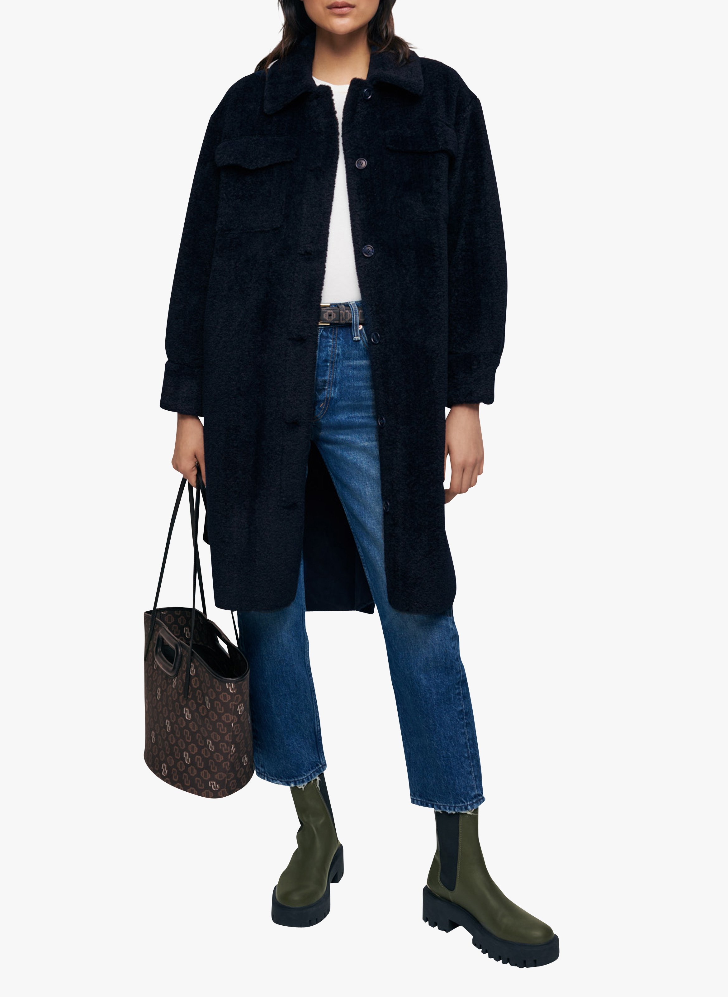 maje blue coat