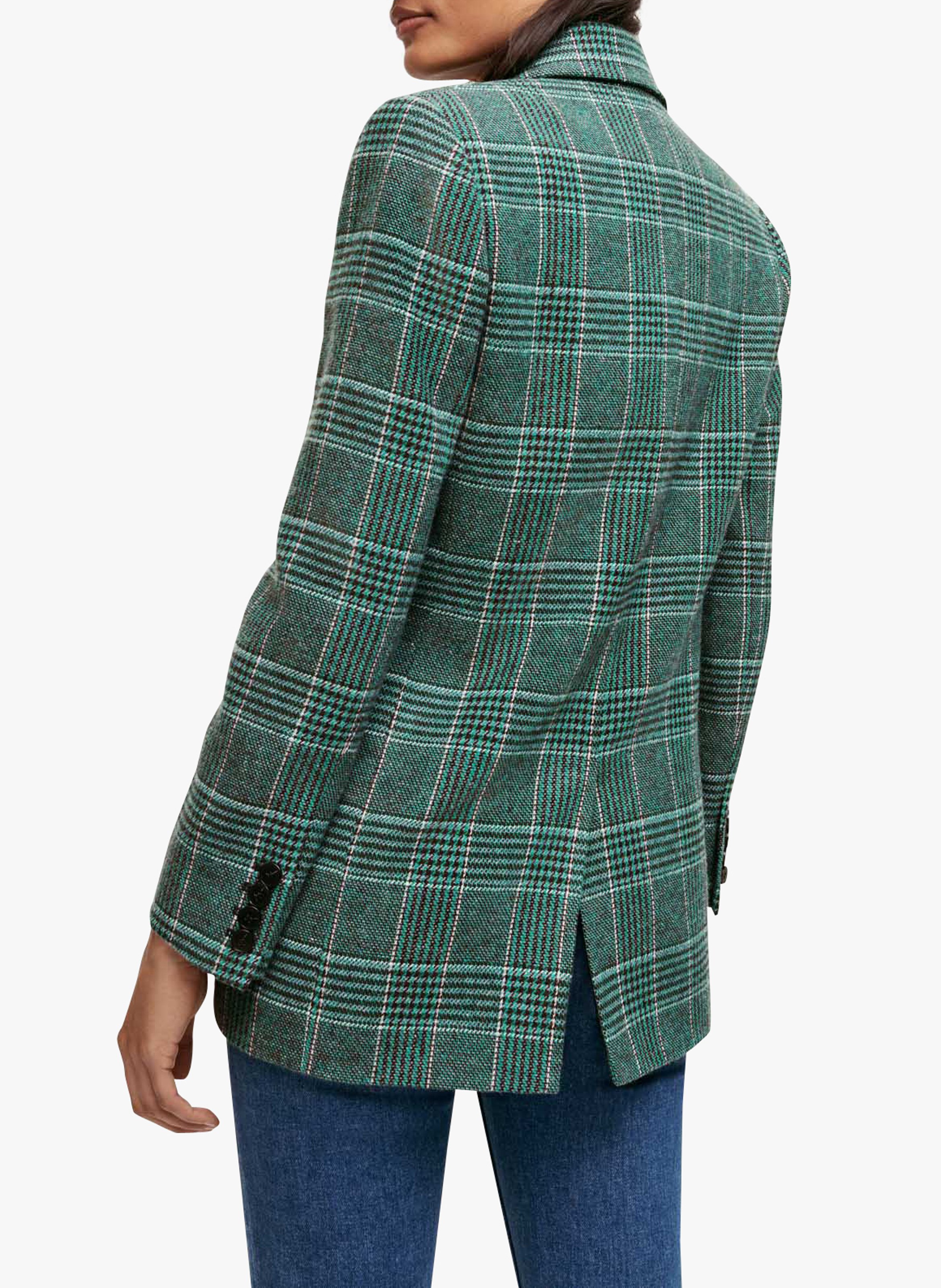 maje plaid jacket