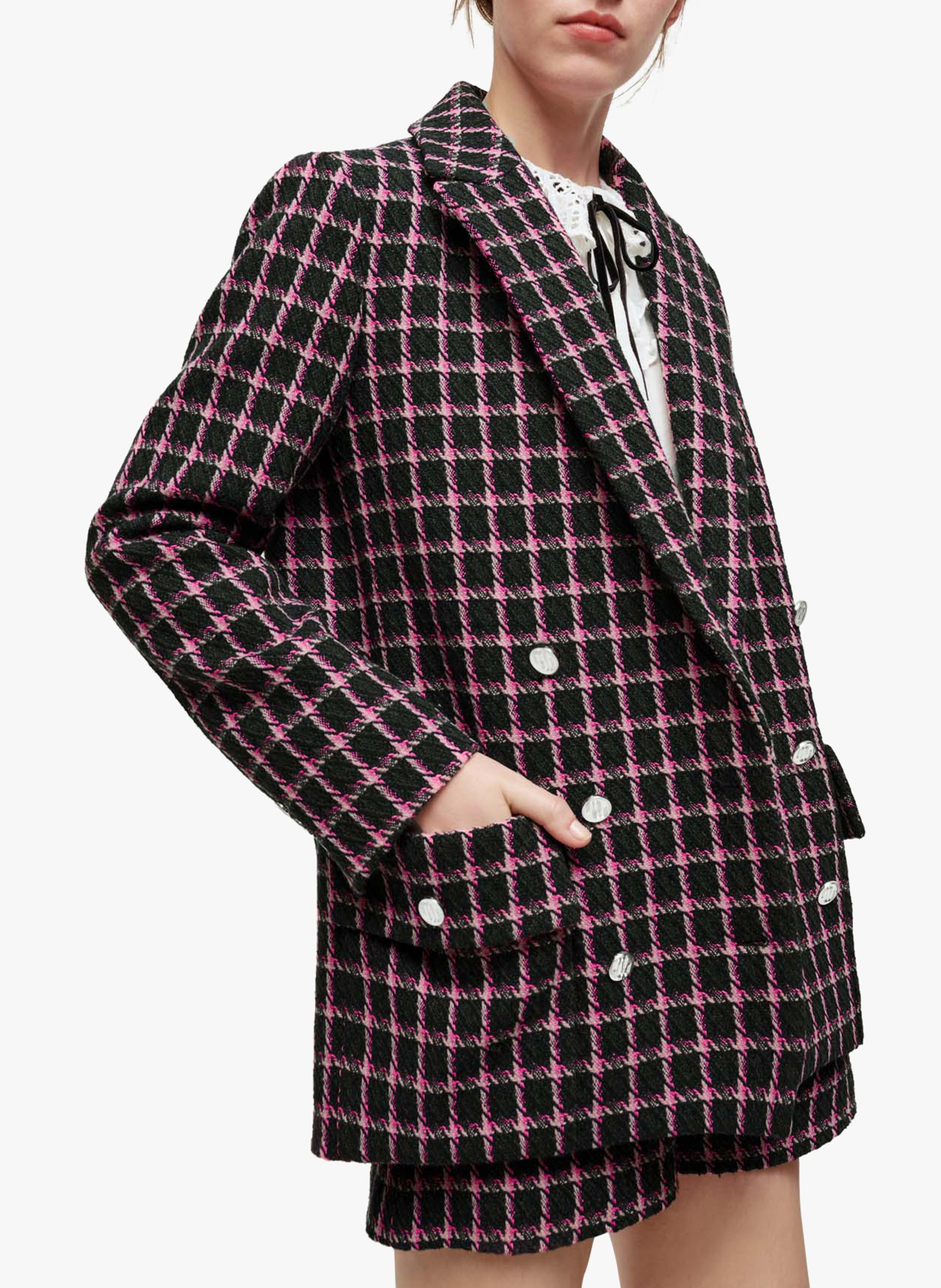 maje houndstooth blazer