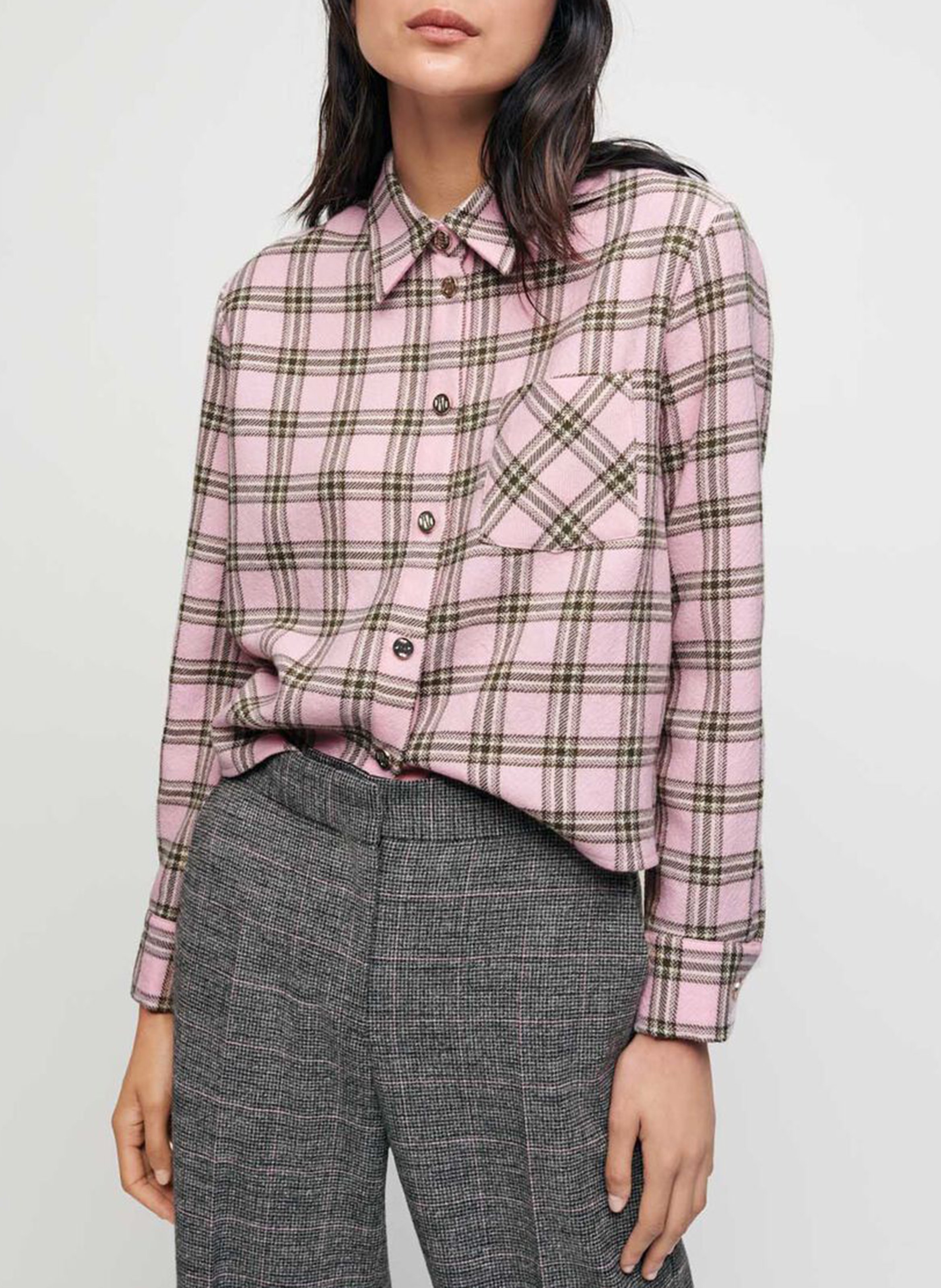 pink checkered jacket