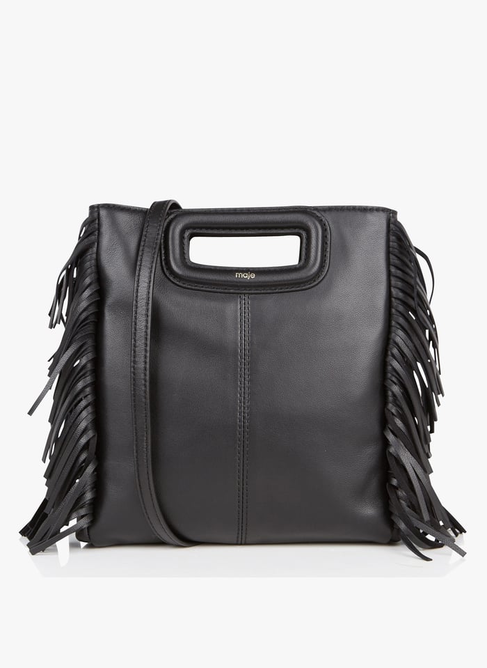 Sac maje top frange noir