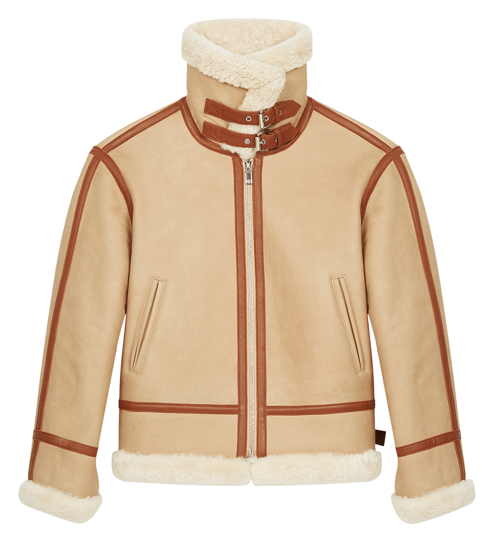 high neck leather jacket