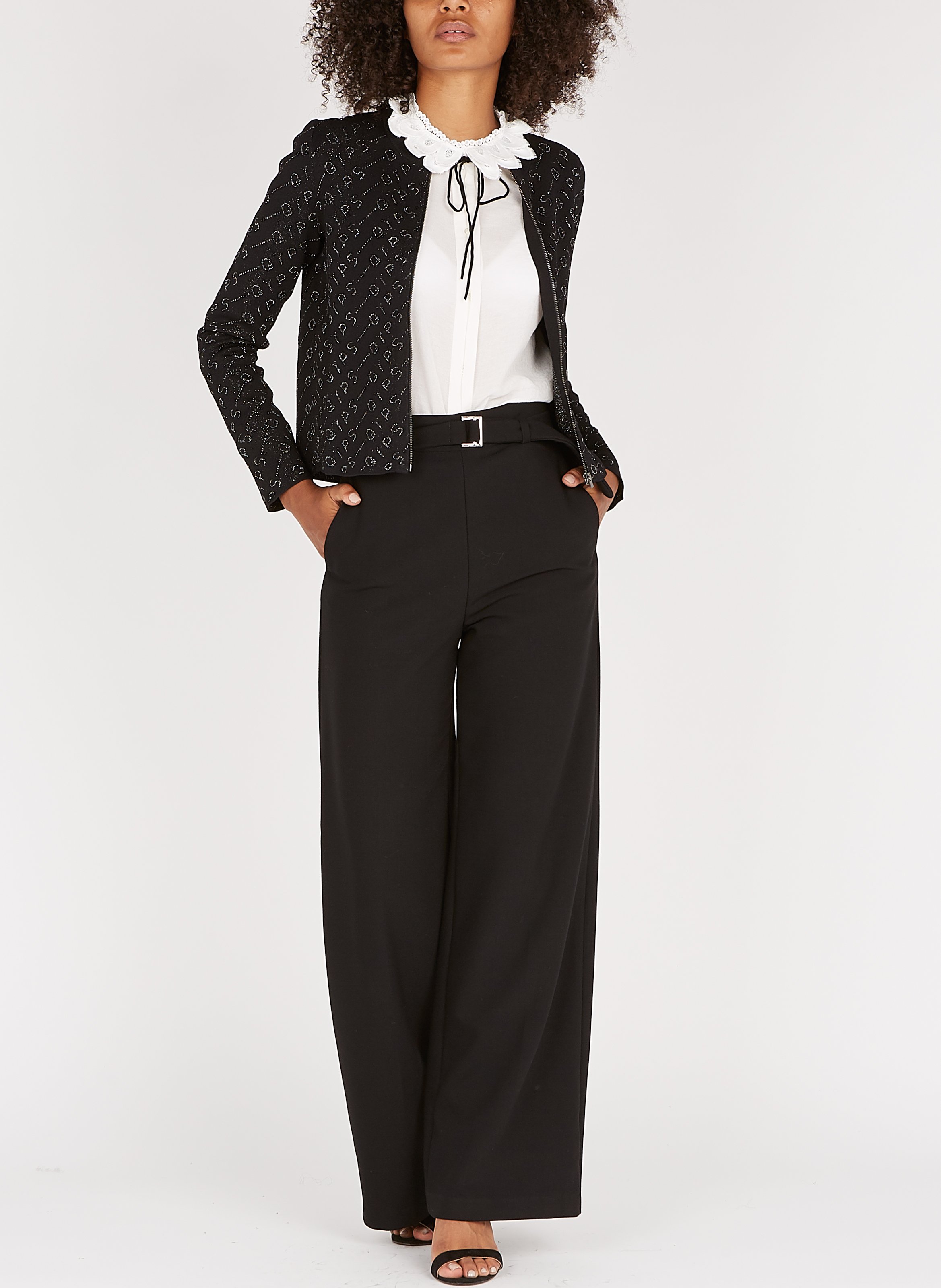 Sale High-waisted Wide-leg Pants With 