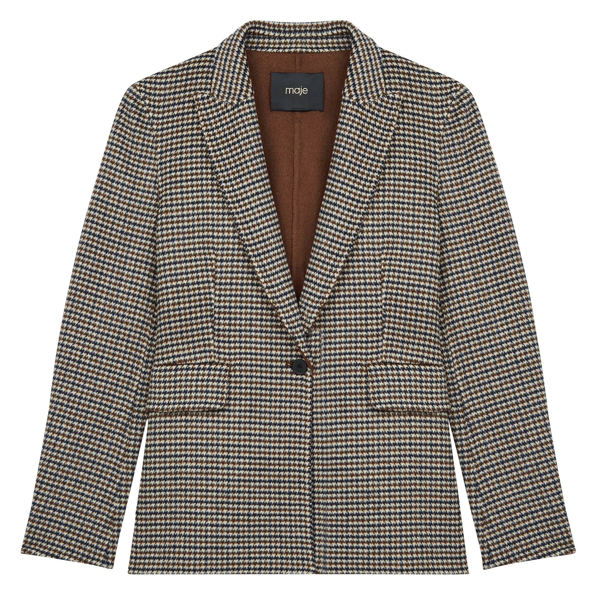 houndstooth check jacket
