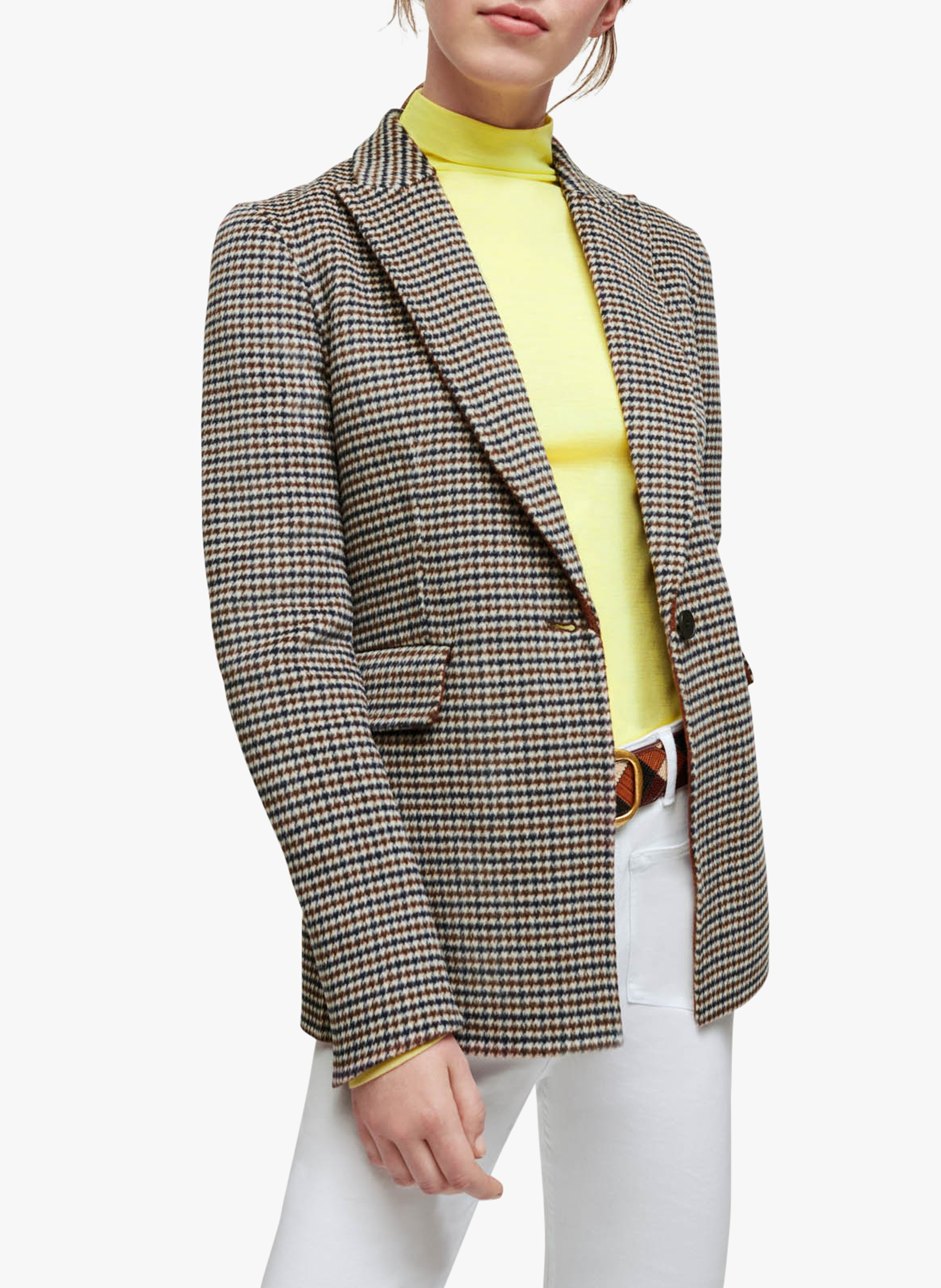 maje houndstooth coat