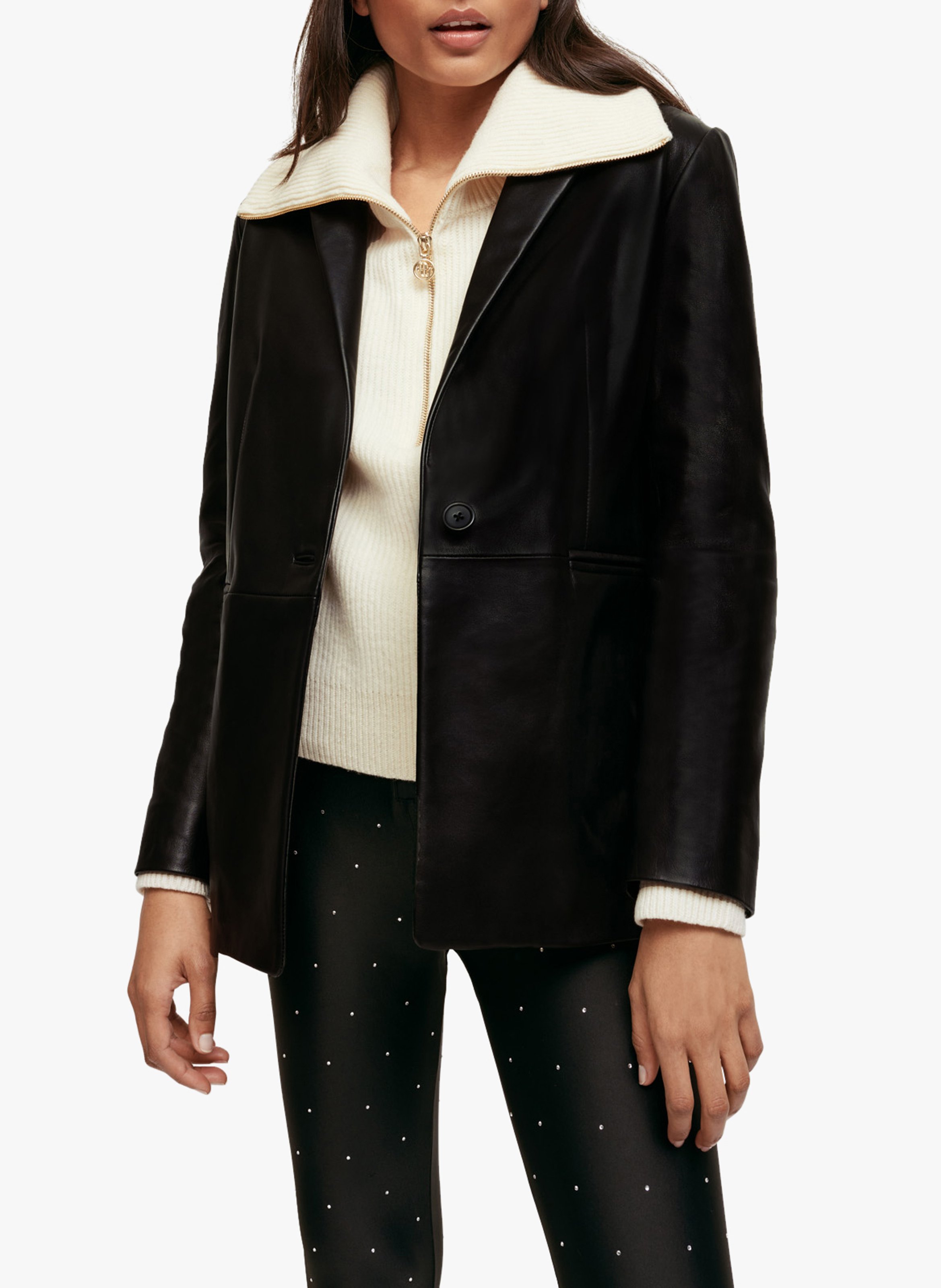 maje lambskin leather jacket