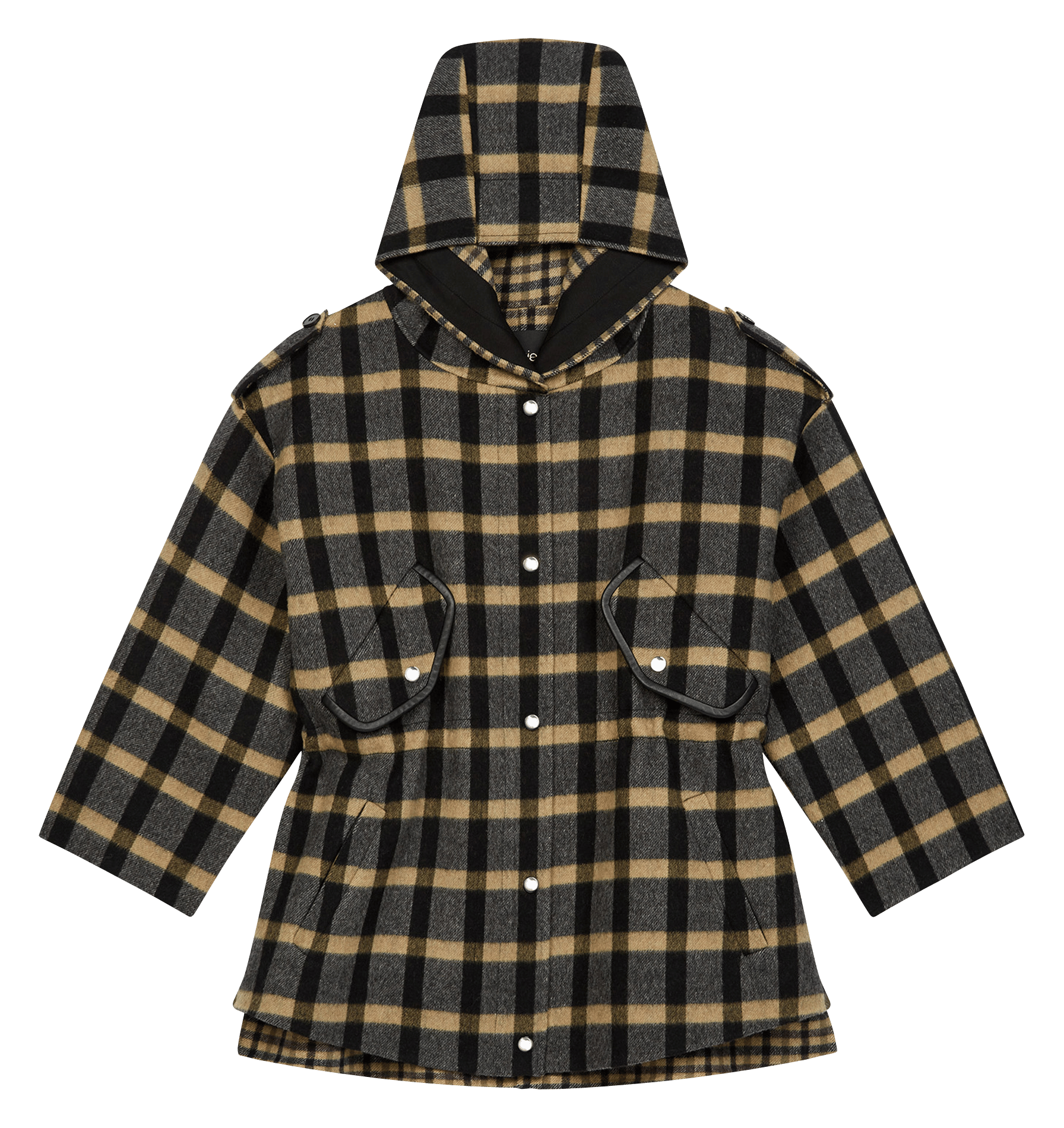 oversized checked jacket