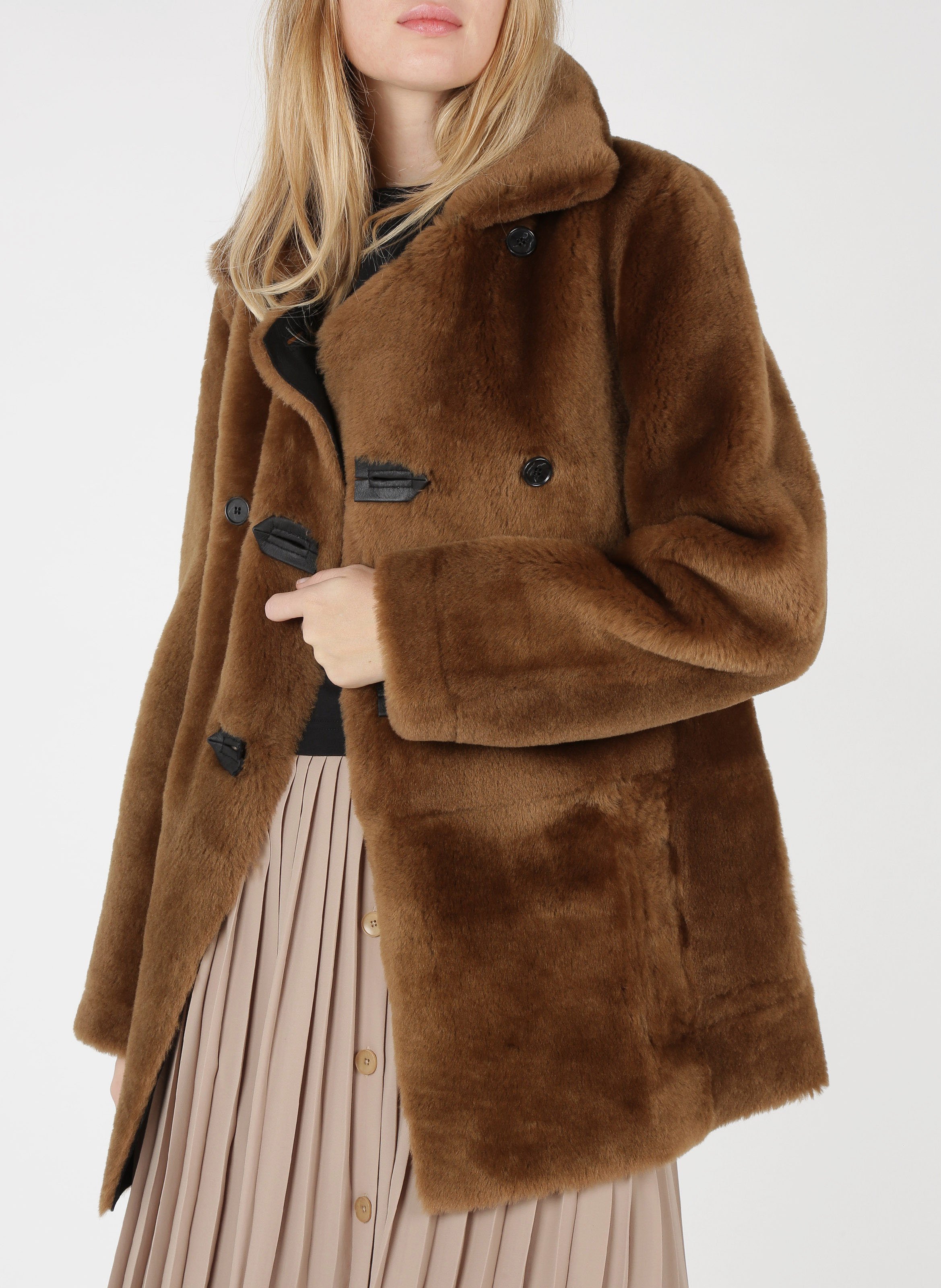 reversible shearling jacket