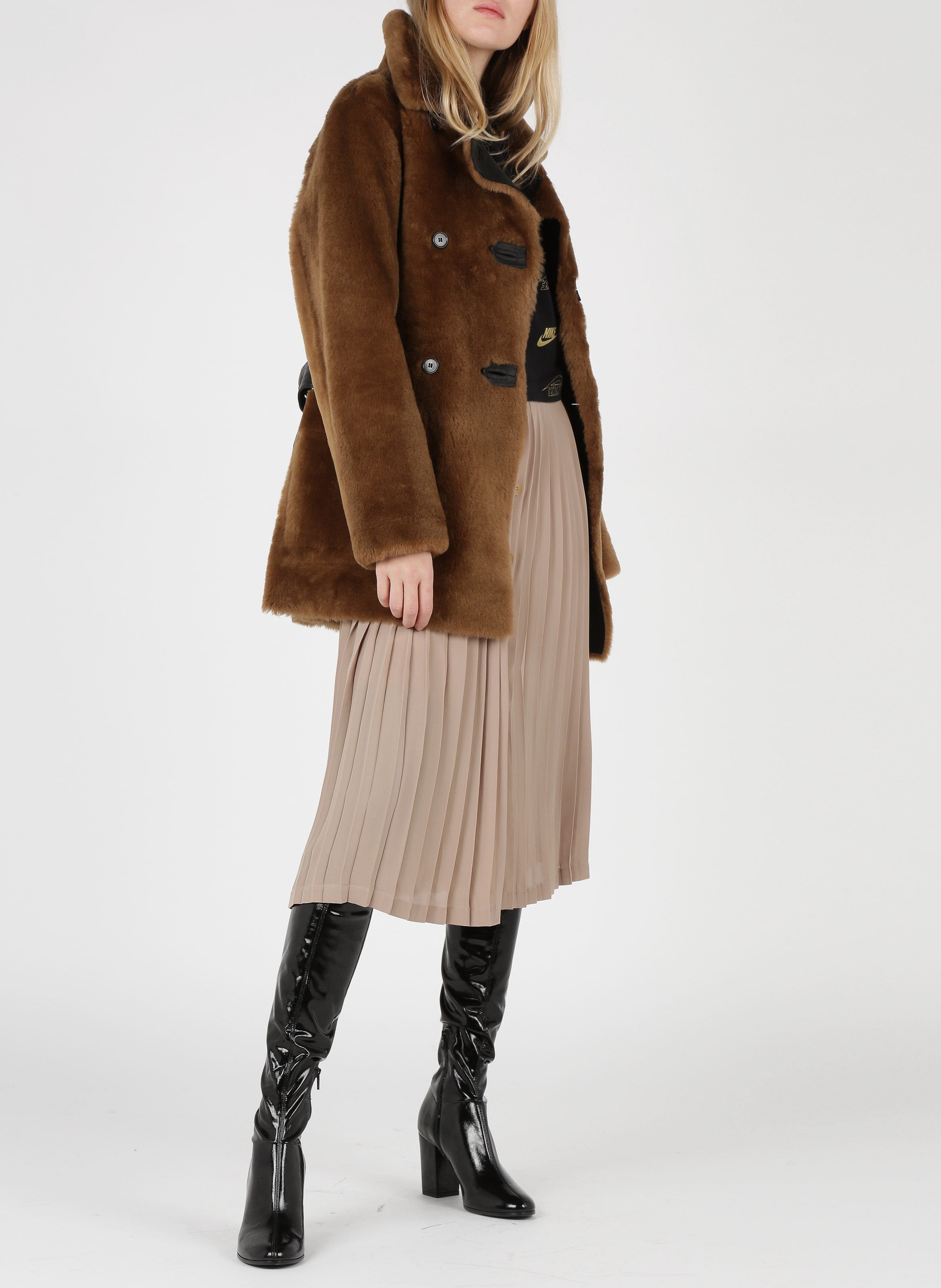 maje shearling jacket