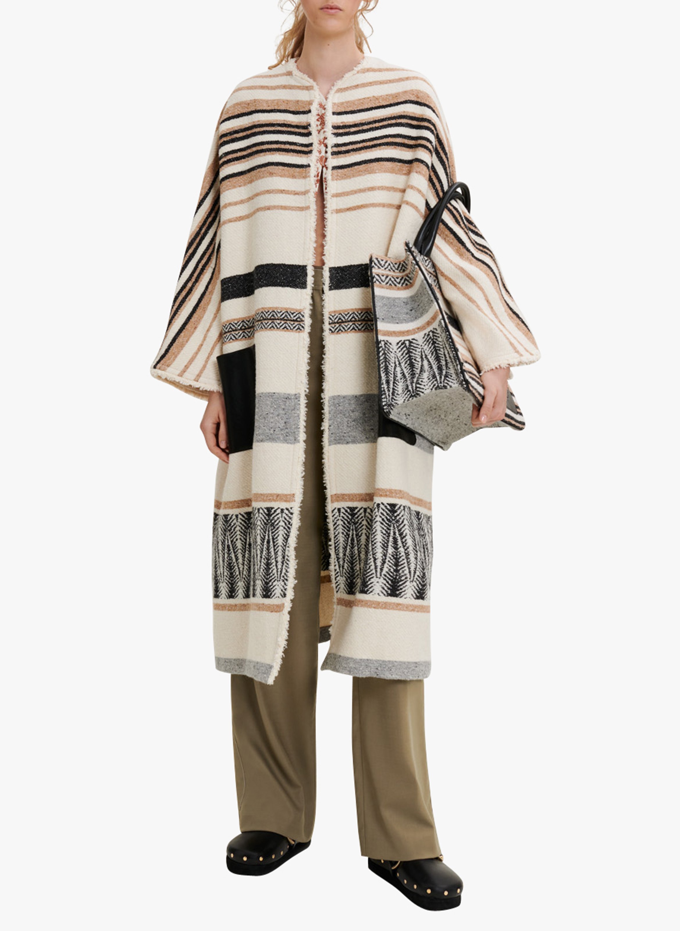 maje knit tweed jacket