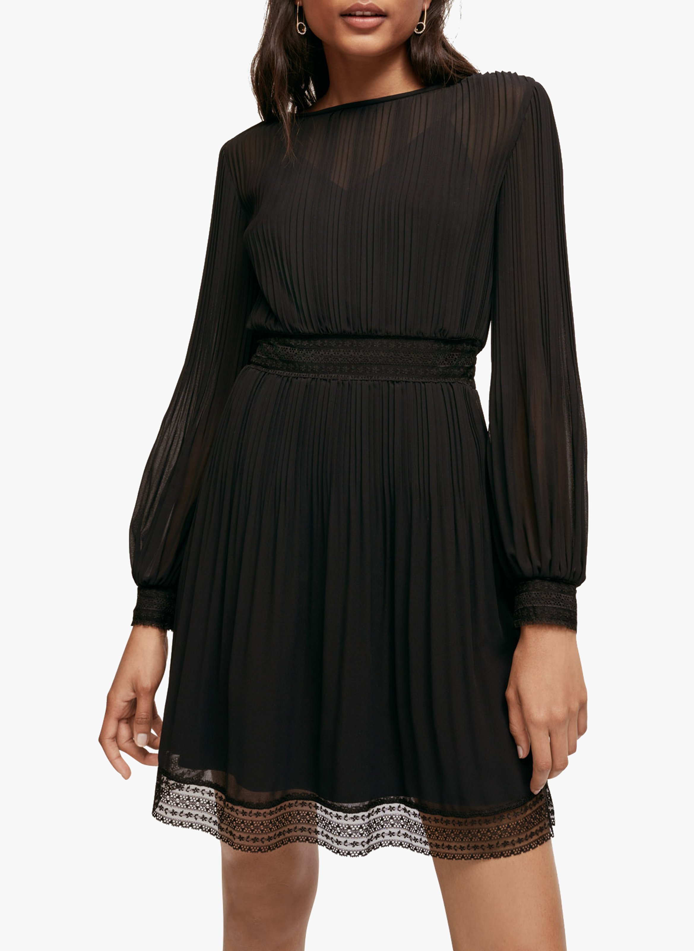 black chiffon dress short