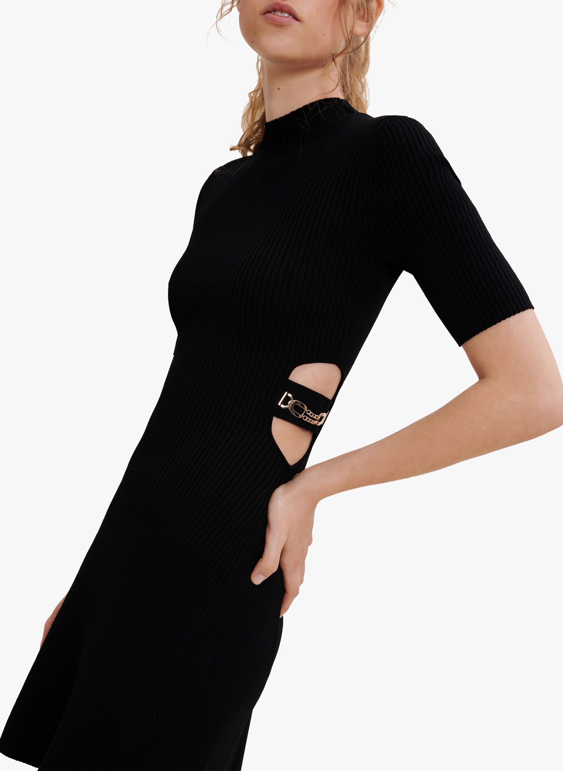 maje black knit dress