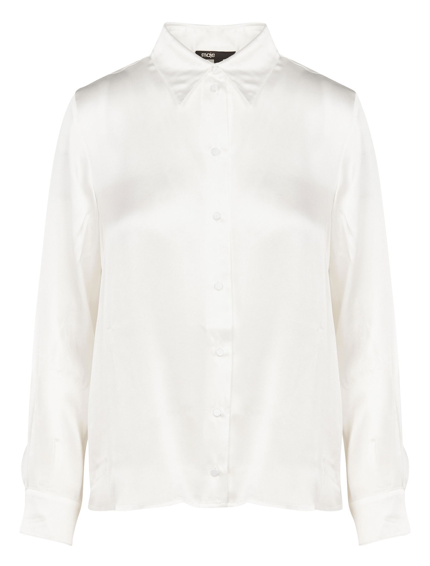 Sale Silk Shirt With Classic Collar 
