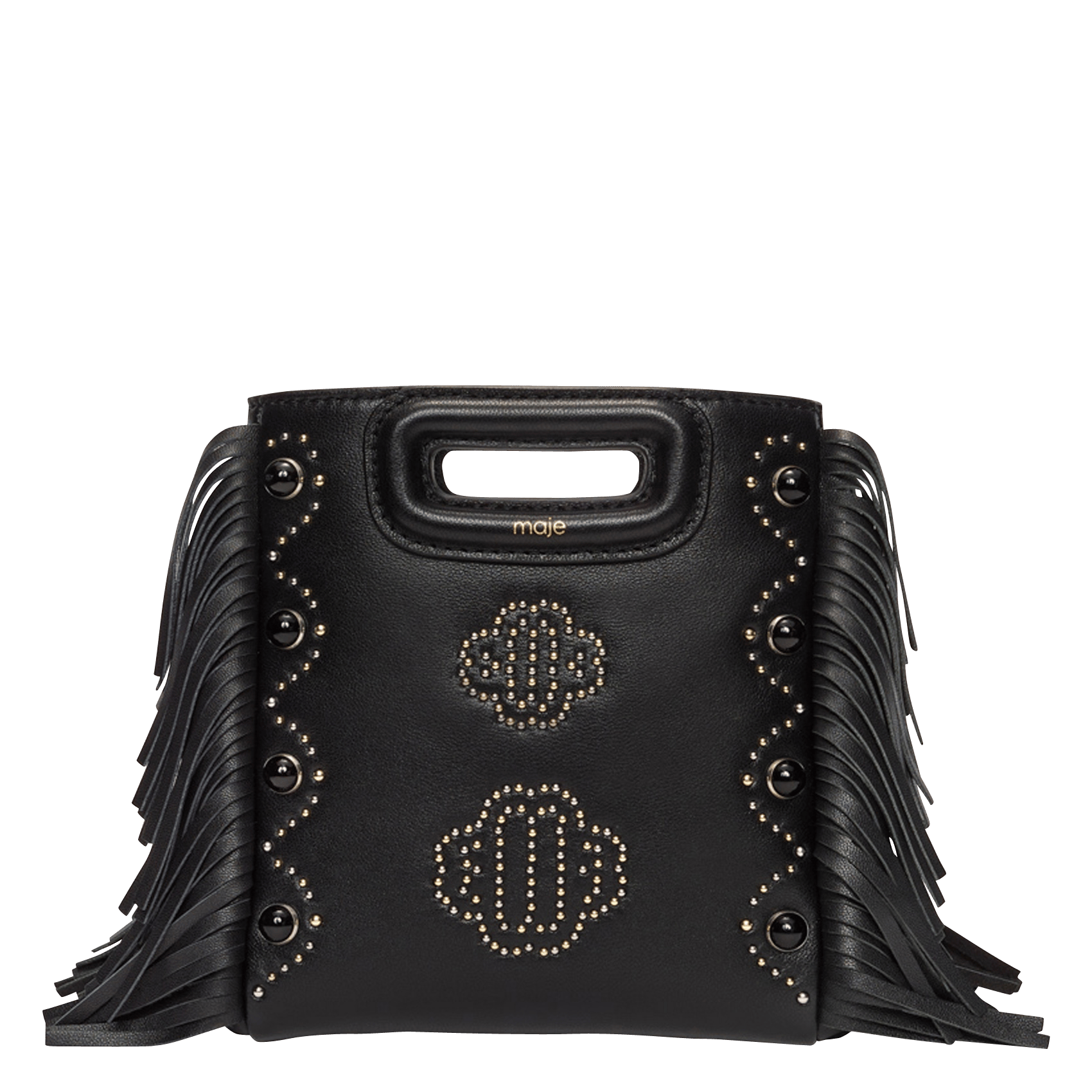 studded leather shoulder bag