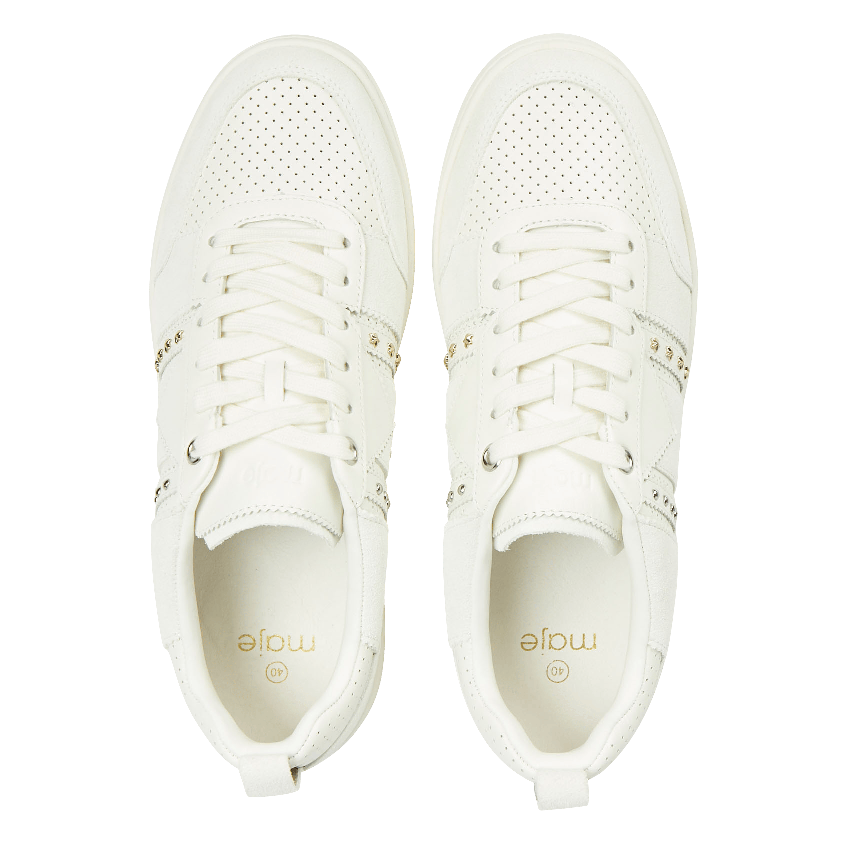 studded leather sneakers