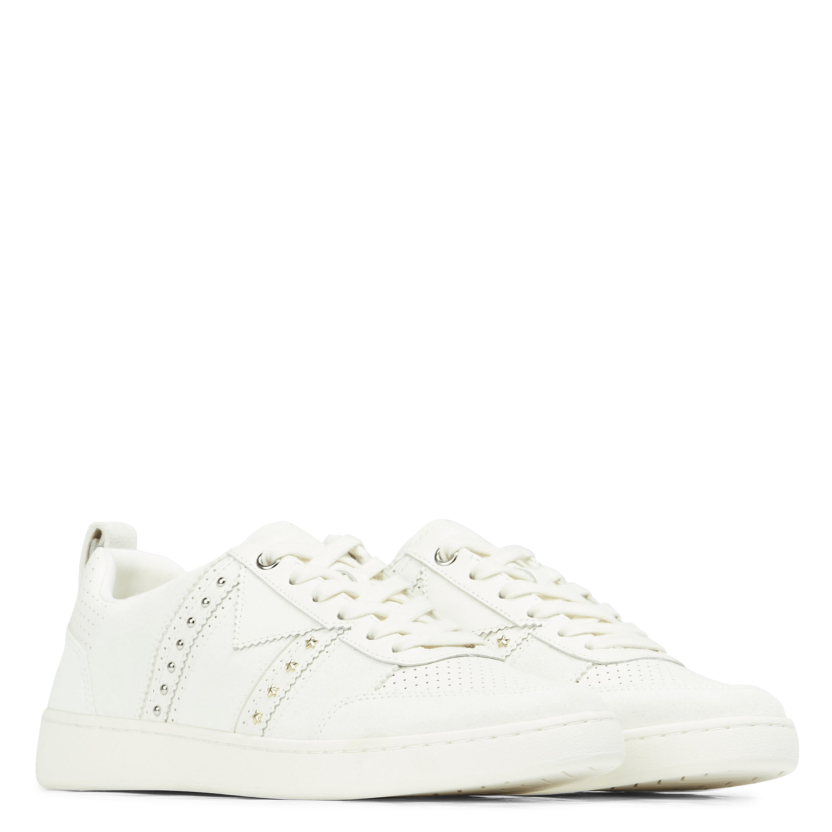 studded leather sneakers