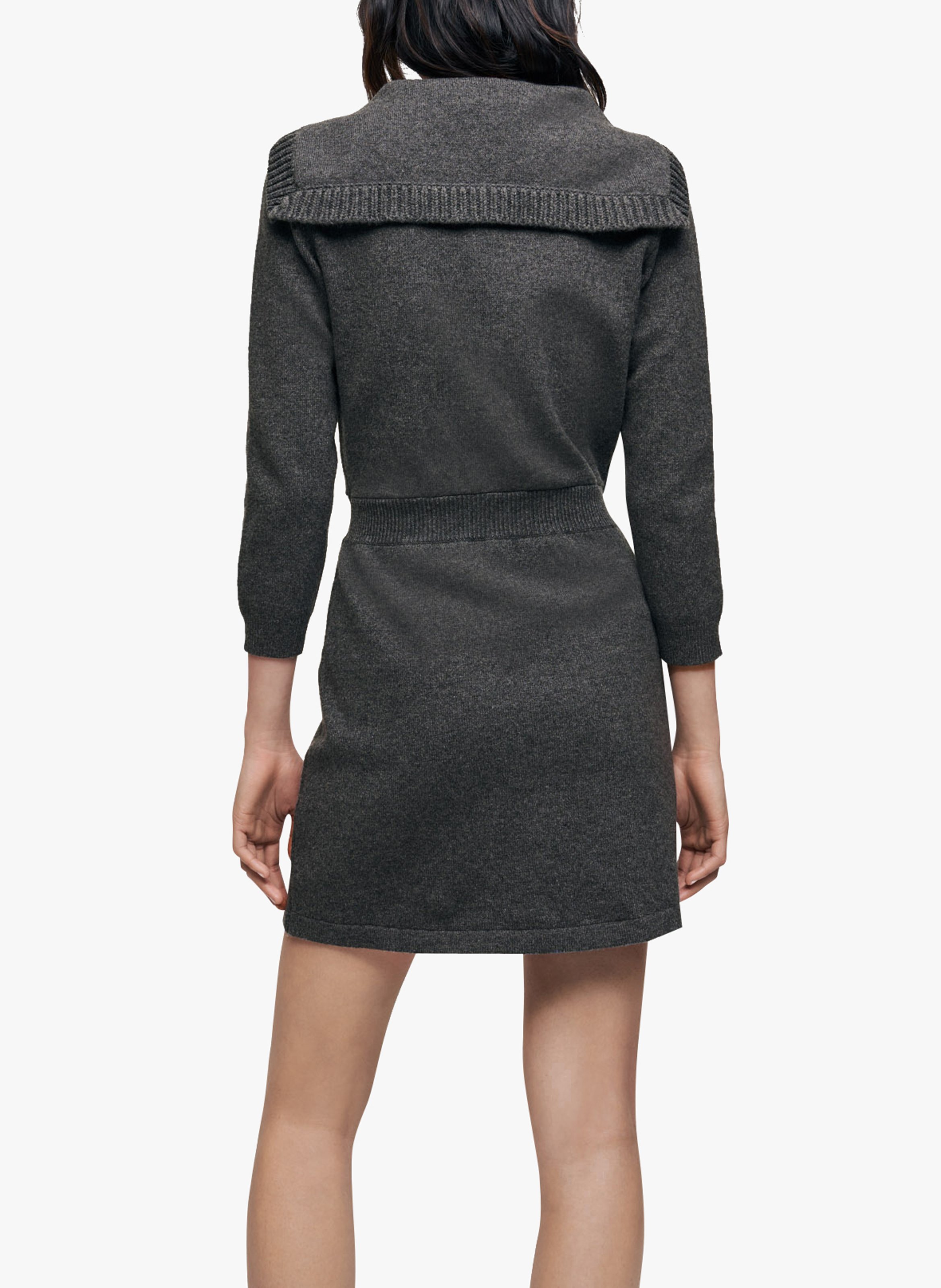 grey wool dress