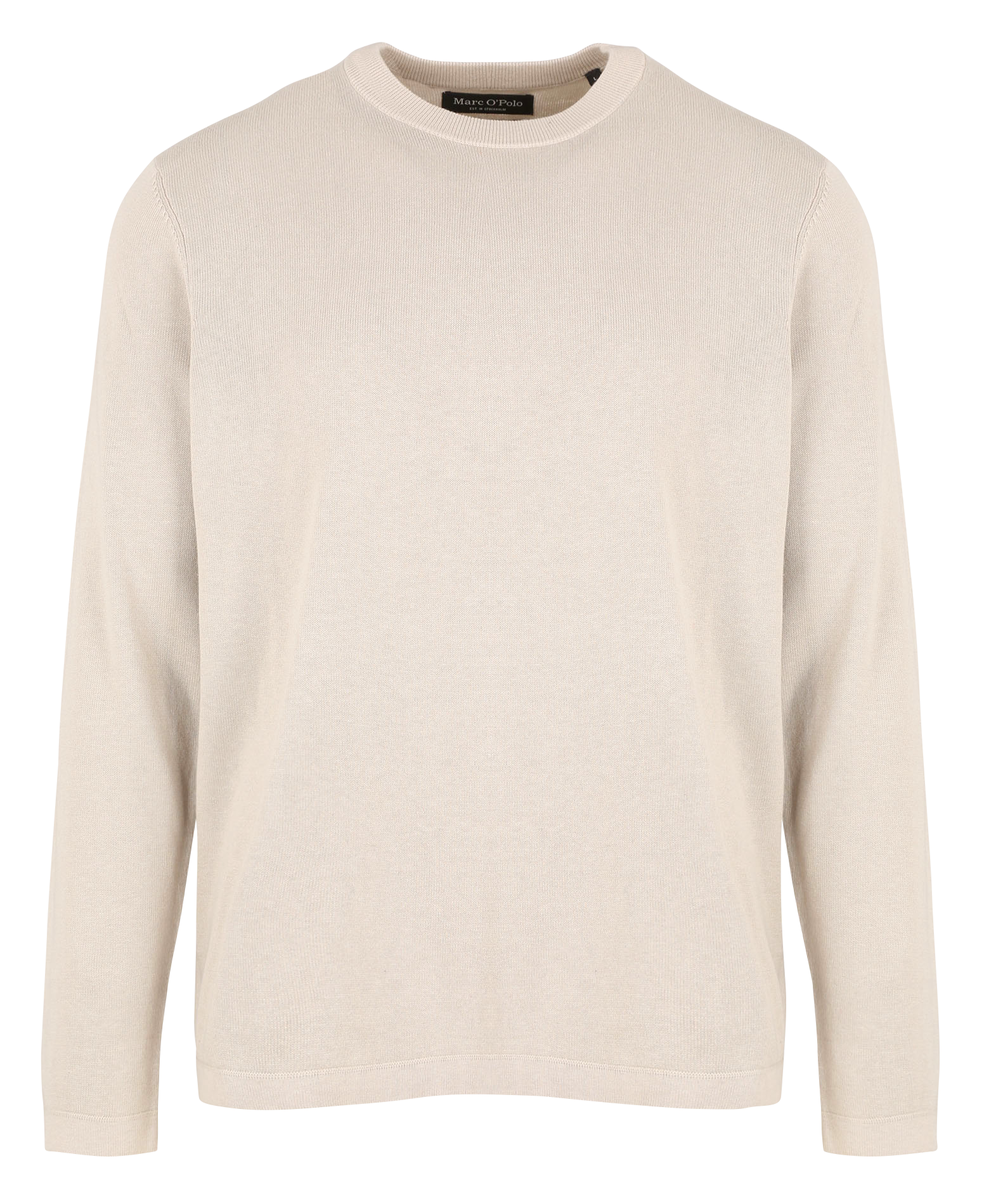 Mode Sweaters Lange jumpers Marc O’Polo Marc O\u2019Polo Lange jumper lichtgrijs gestippeld casual uitstraling 
