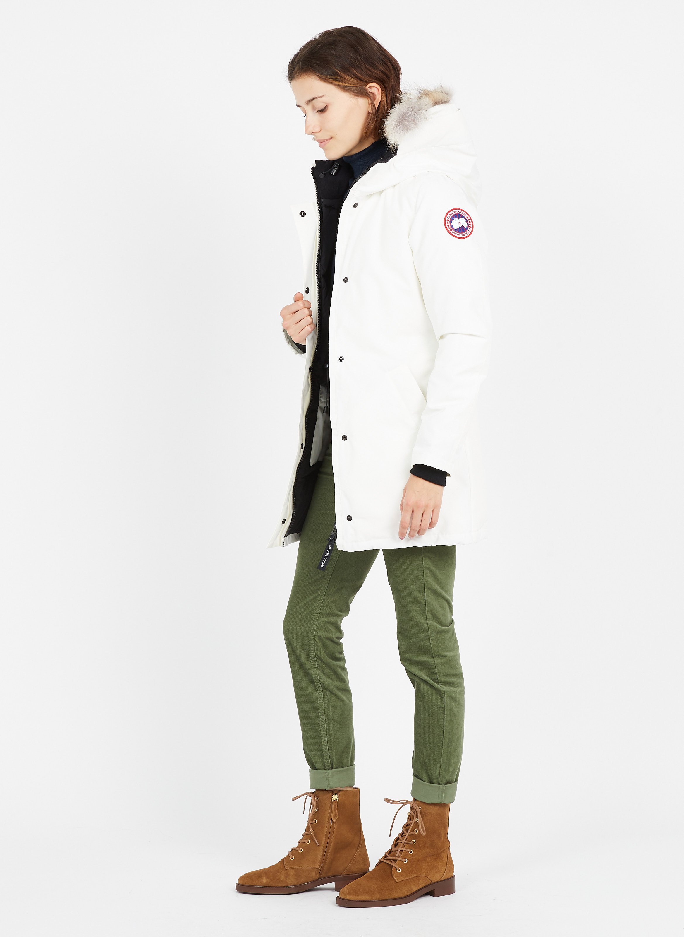 canada goose white jacket