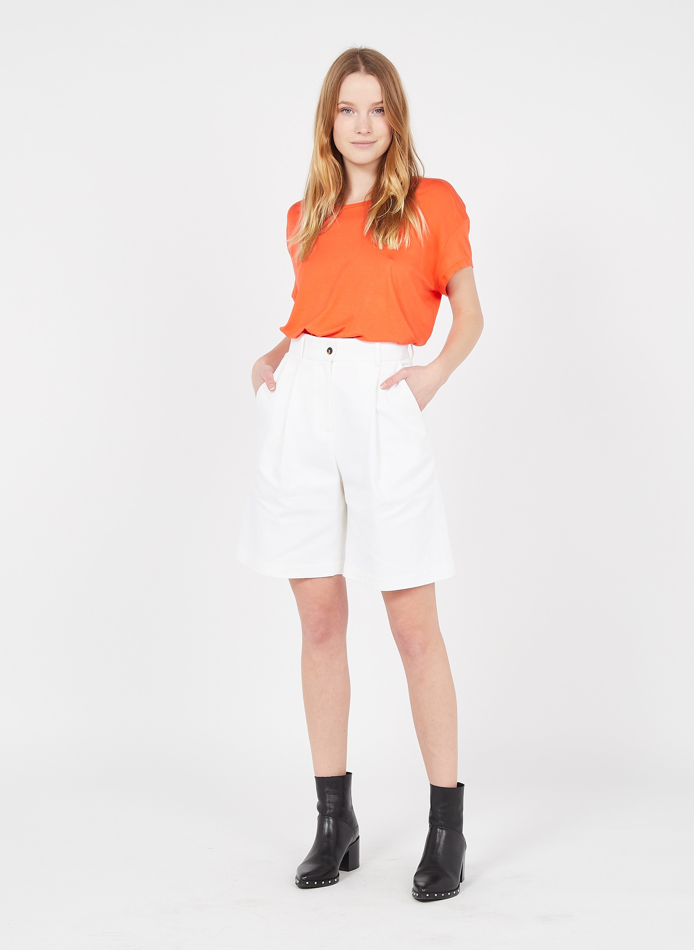 Linen Bermuda Shorts 
