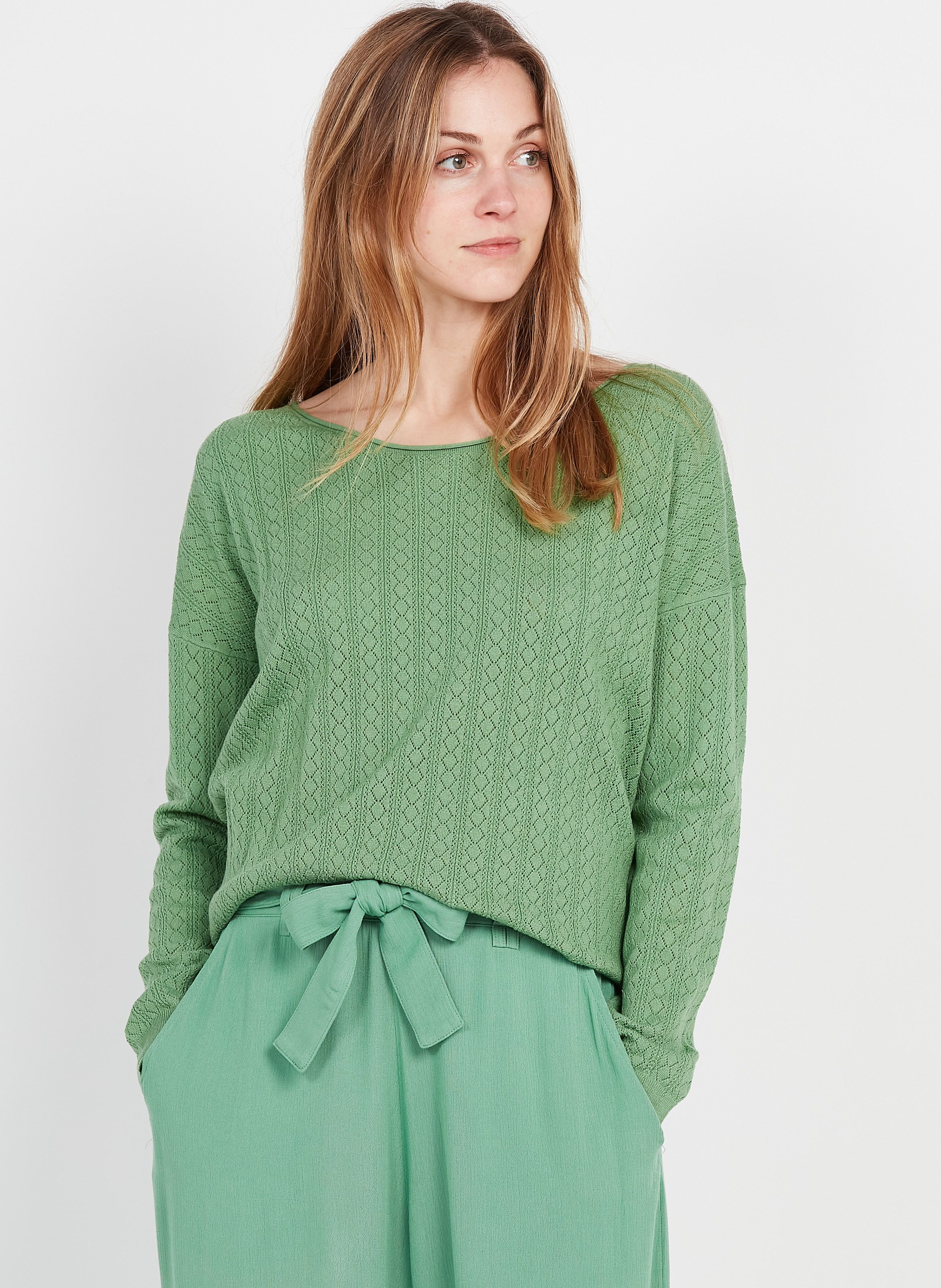 matcha green sweater