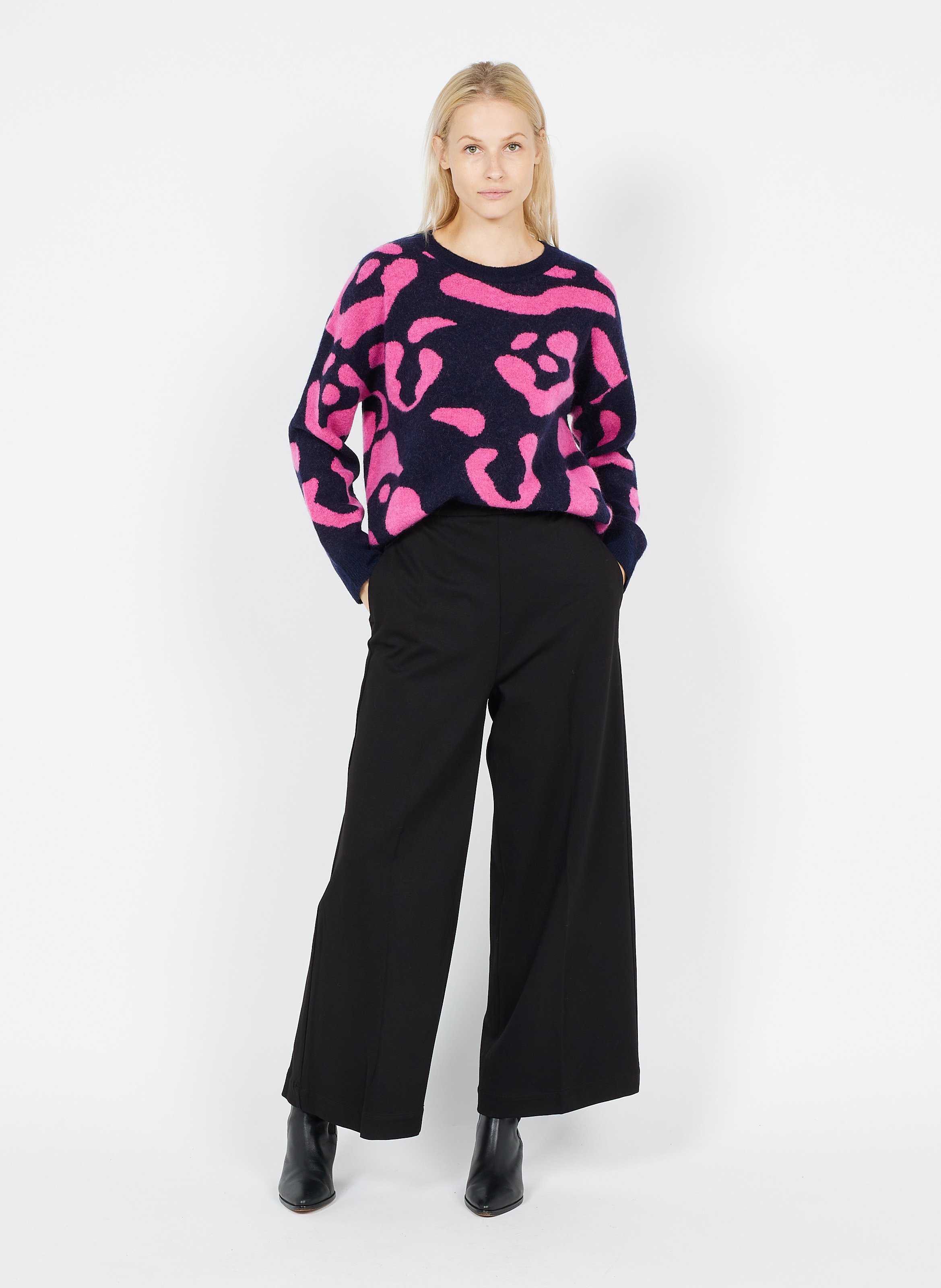 Highwaisted Wideleg Pants Ink Lab Dip Women Place des Tendances