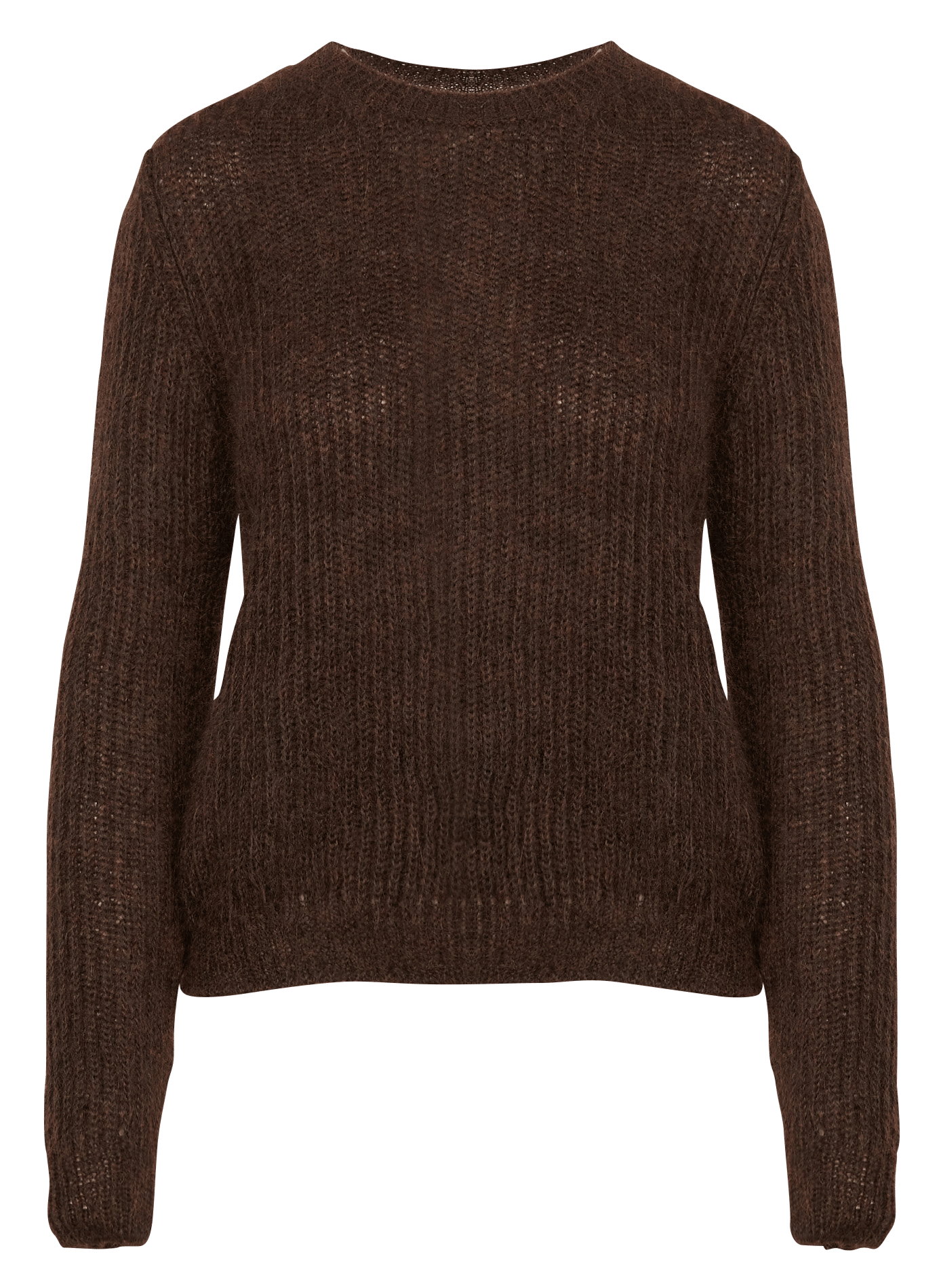 Round-neck Mohair-blend Sweater 