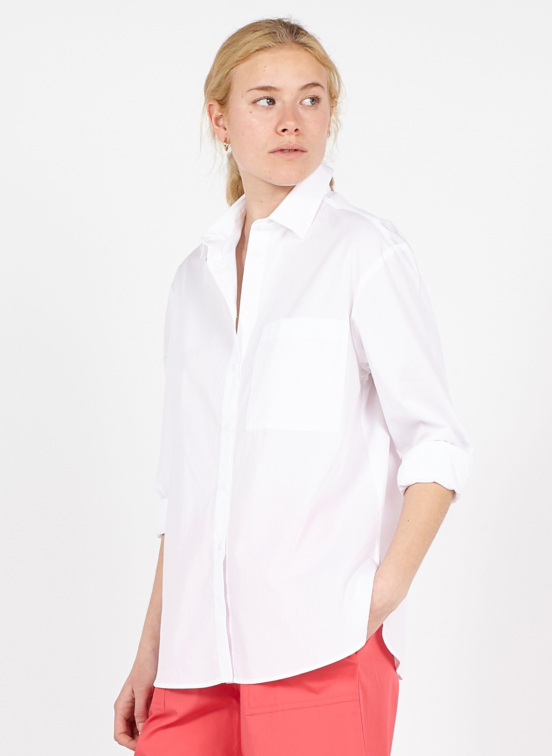 Sale Cotton Shirt With Classic Collar 