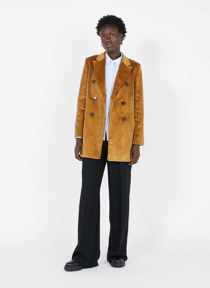 Subdivide Megalopolis a million Cotton Corduroy Jacket With Tailored Collar Hazelnut Max&co. - Women |  Place des Tendances