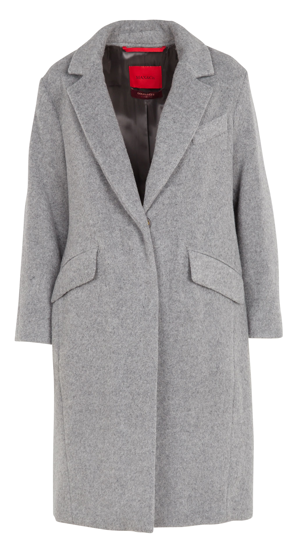 dark grey wool blend coat