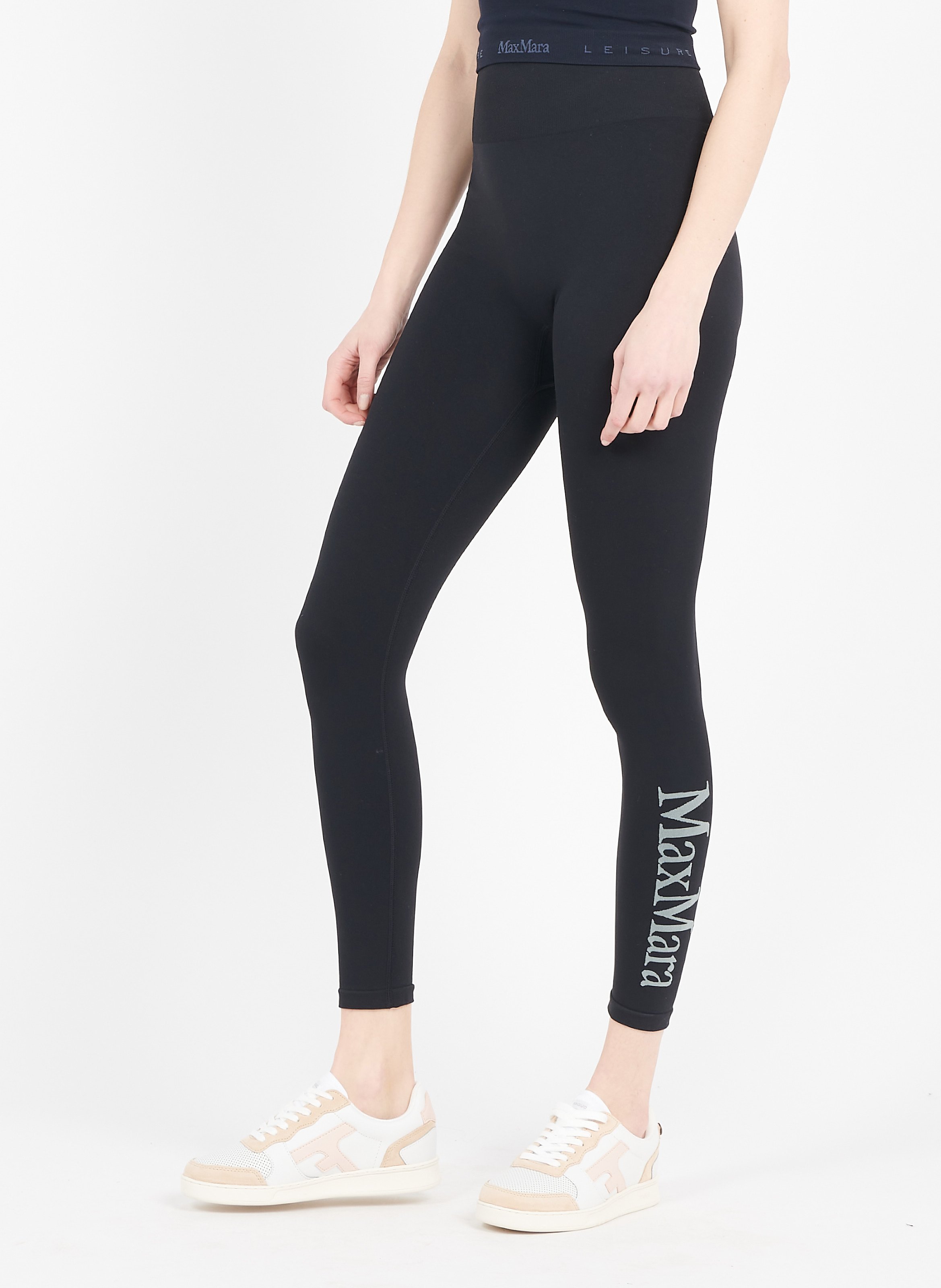 Stretch Leggings Noir Max Mara Leisure - Women | Place des Tendances