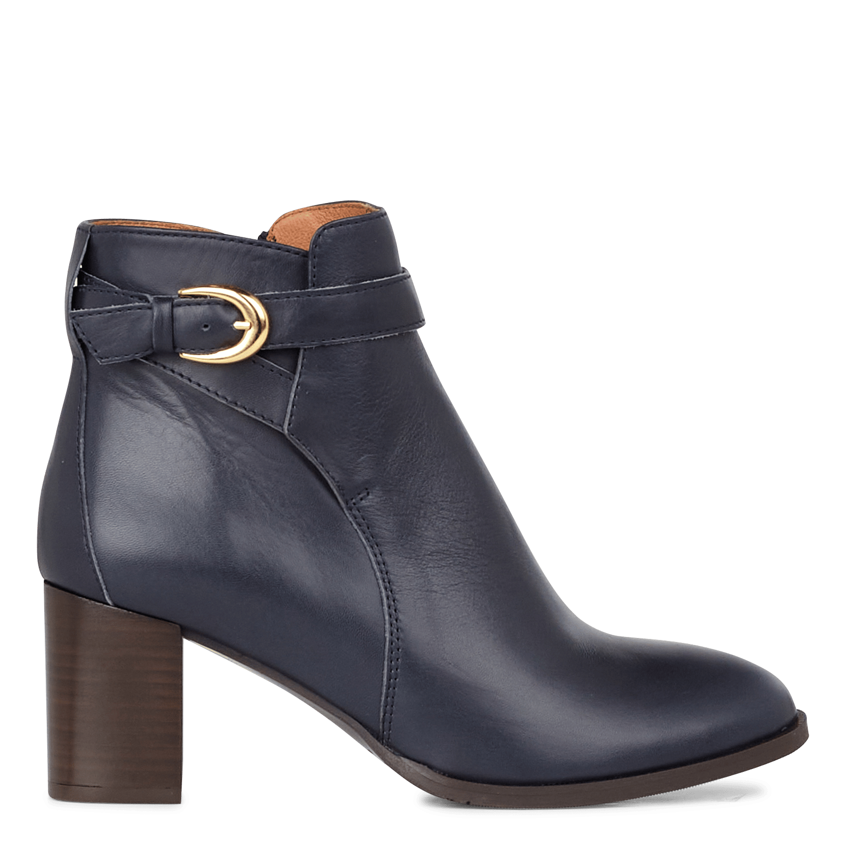 Heeled leather mid-calf boots MELLOW YELLOW