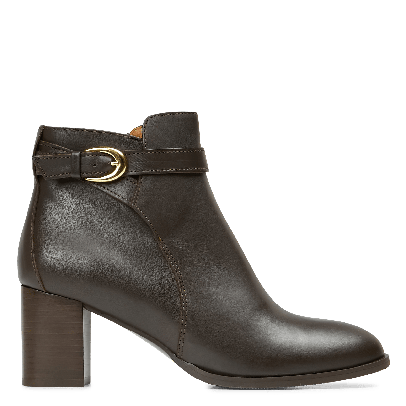 Heeled leather mid-calf boots MELLOW YELLOW