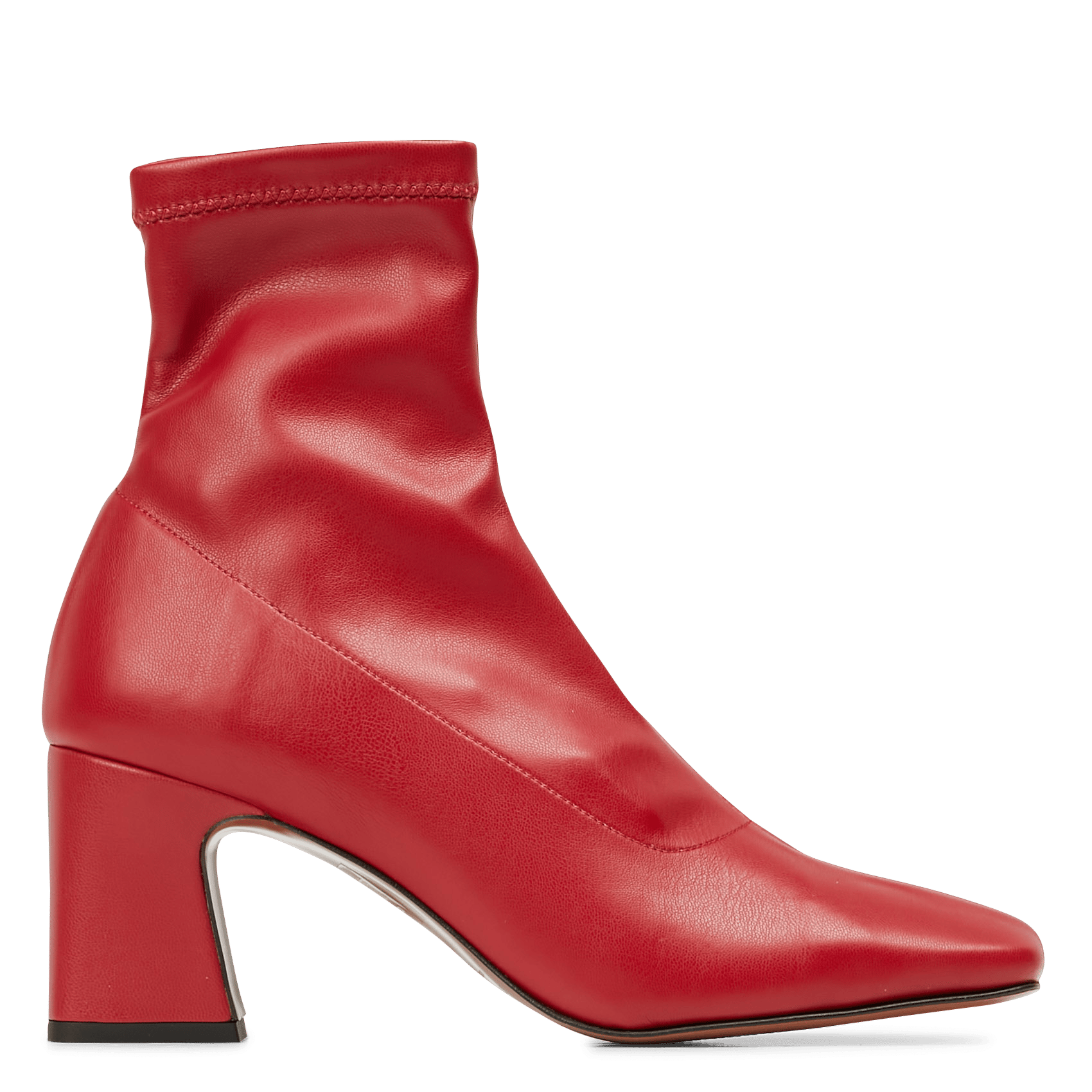 Heeled leather mid-calf boots MELLOW YELLOW