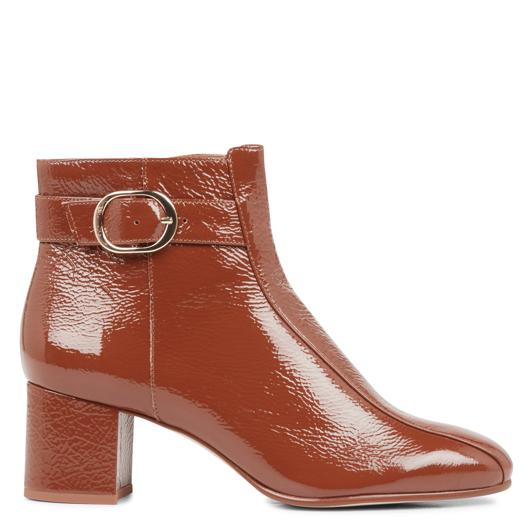 Heeled patent leather ankle boots MELLOW YELLOW