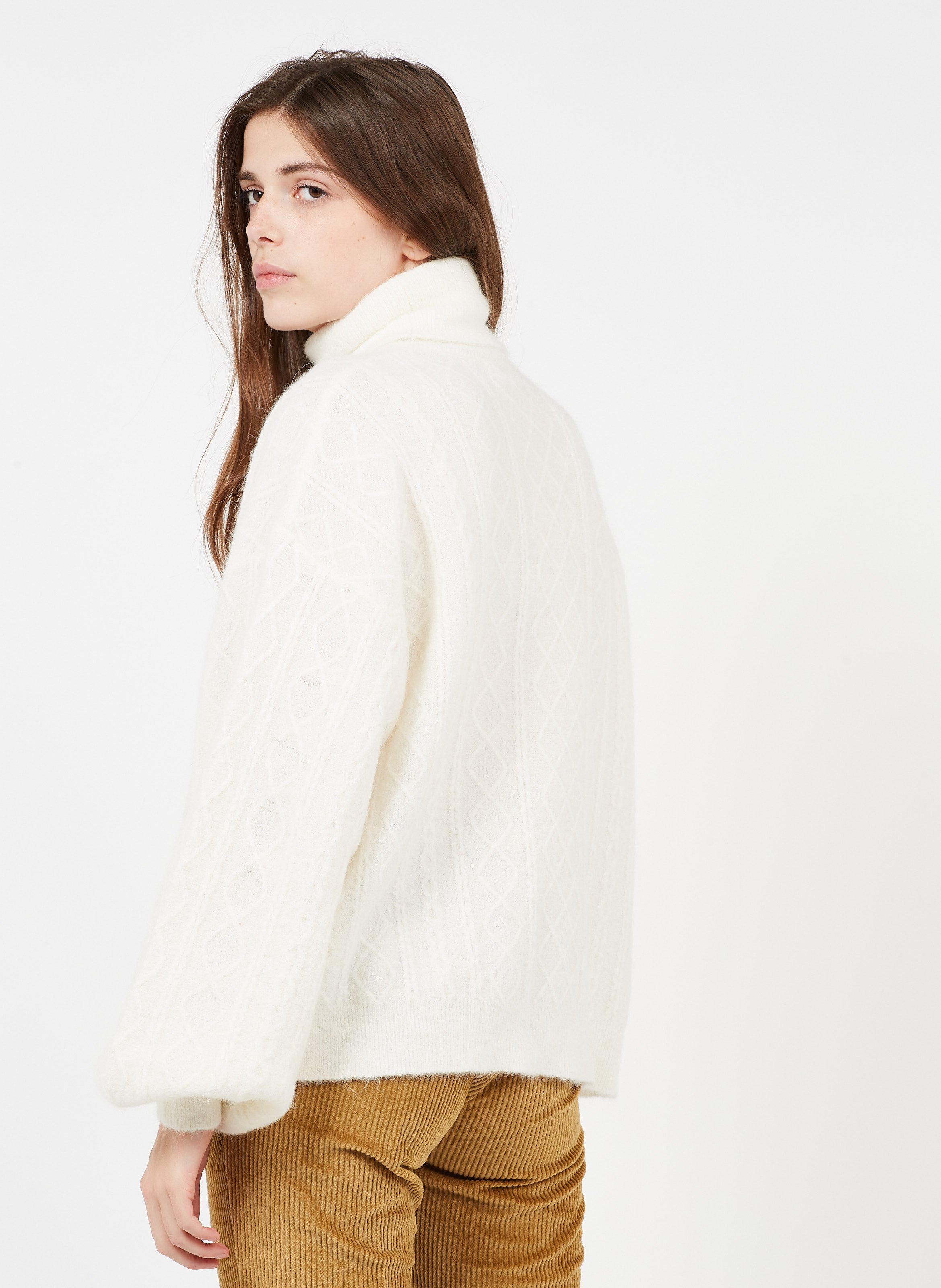 alpaca blend turtleneck sweater