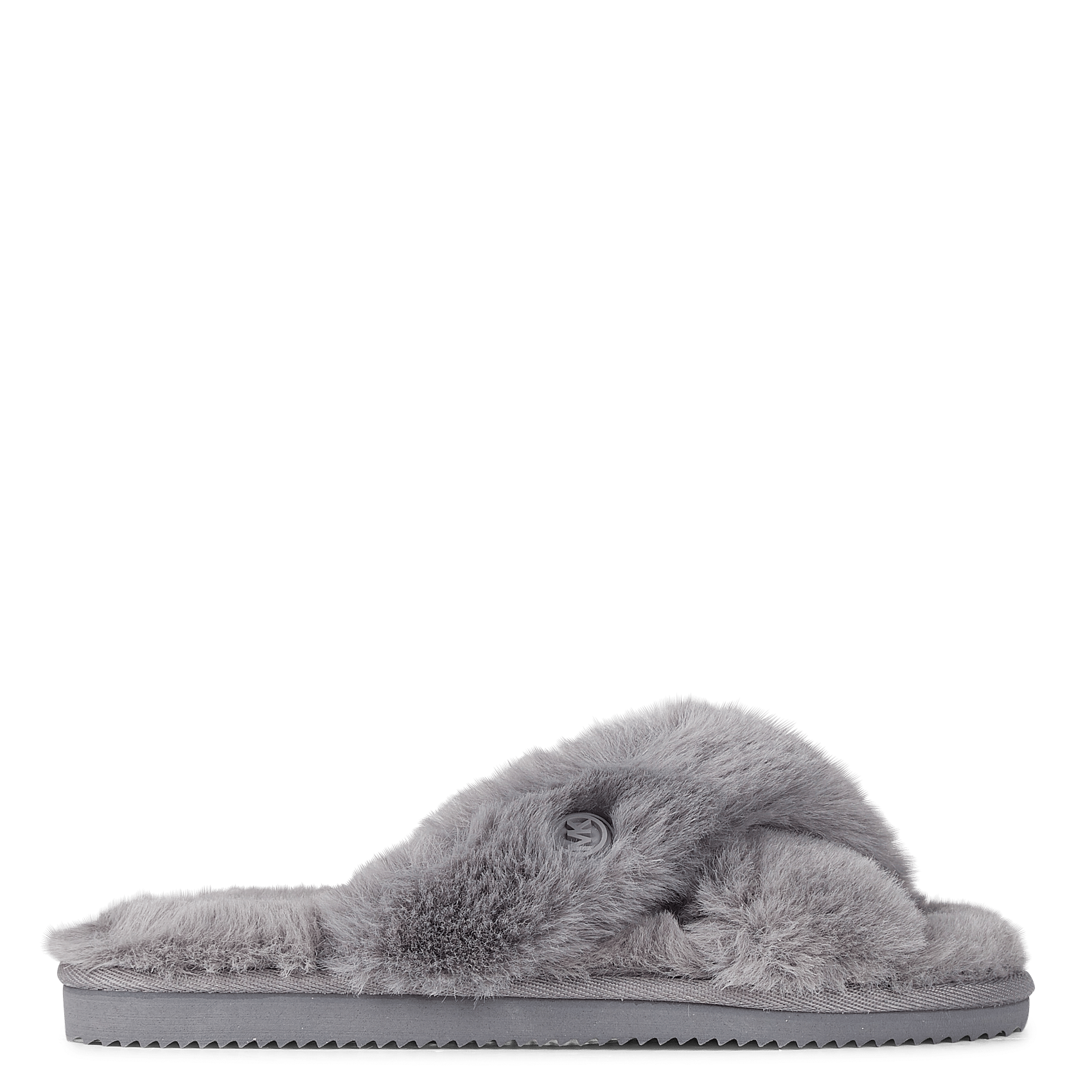mk fur sandals