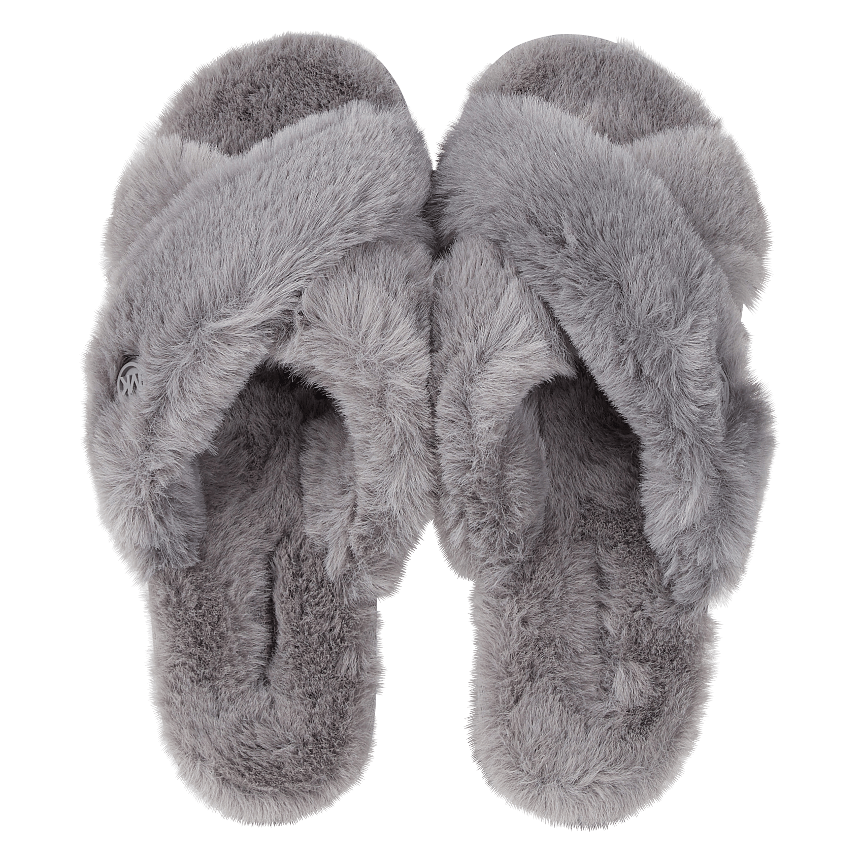 mk fur sandals