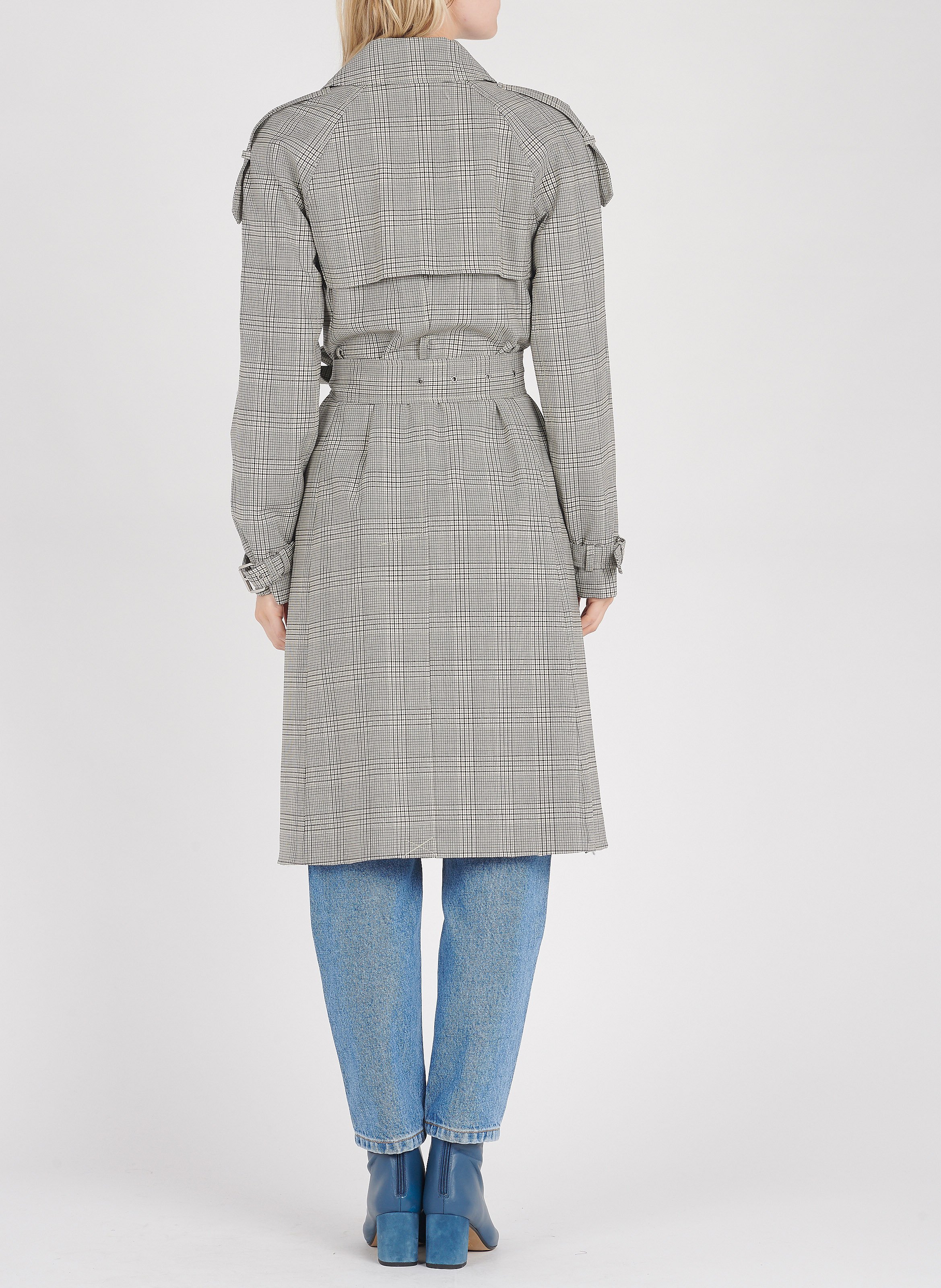 michael kors wool trench coat