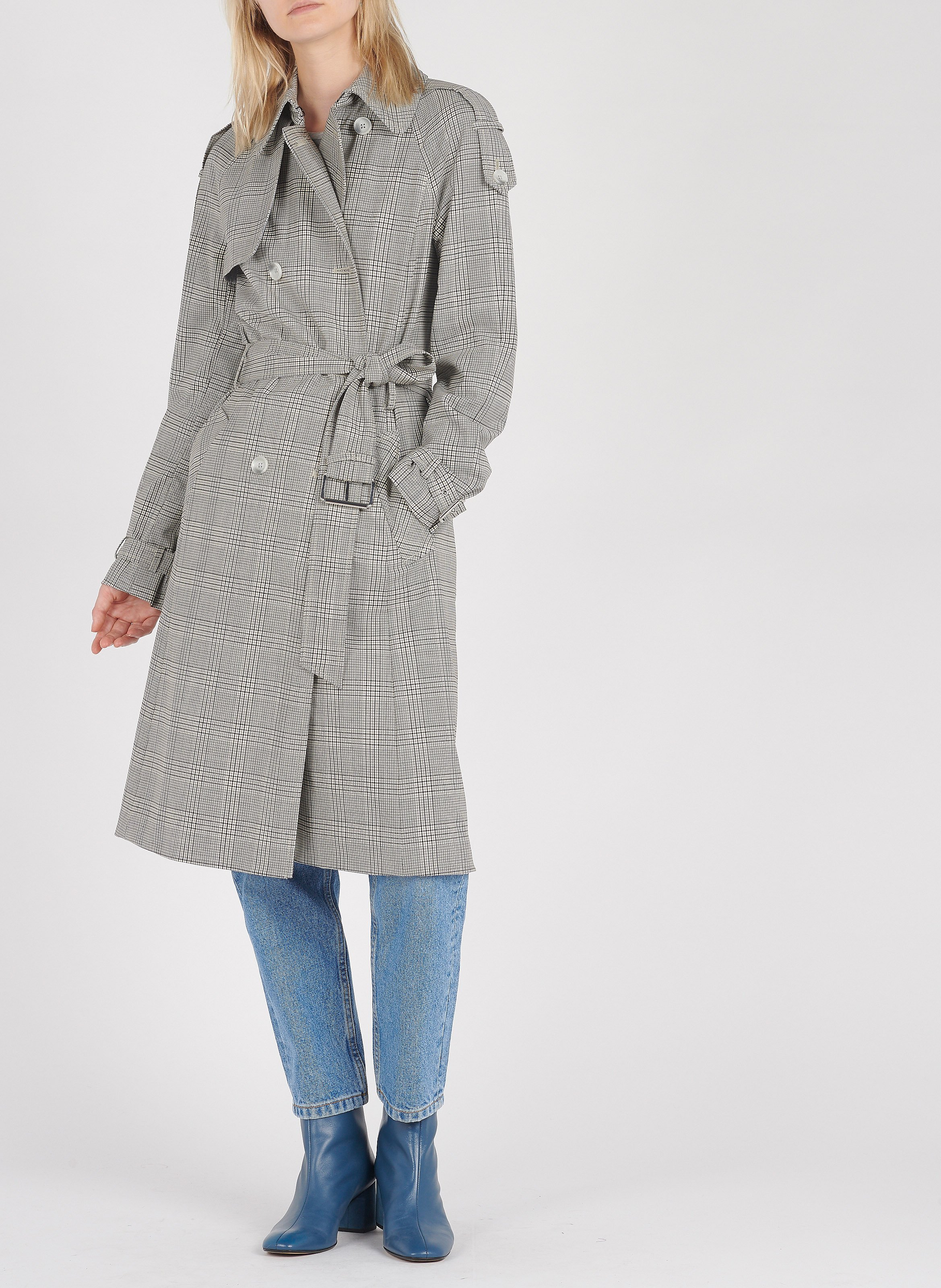 michael kors wool trench coat