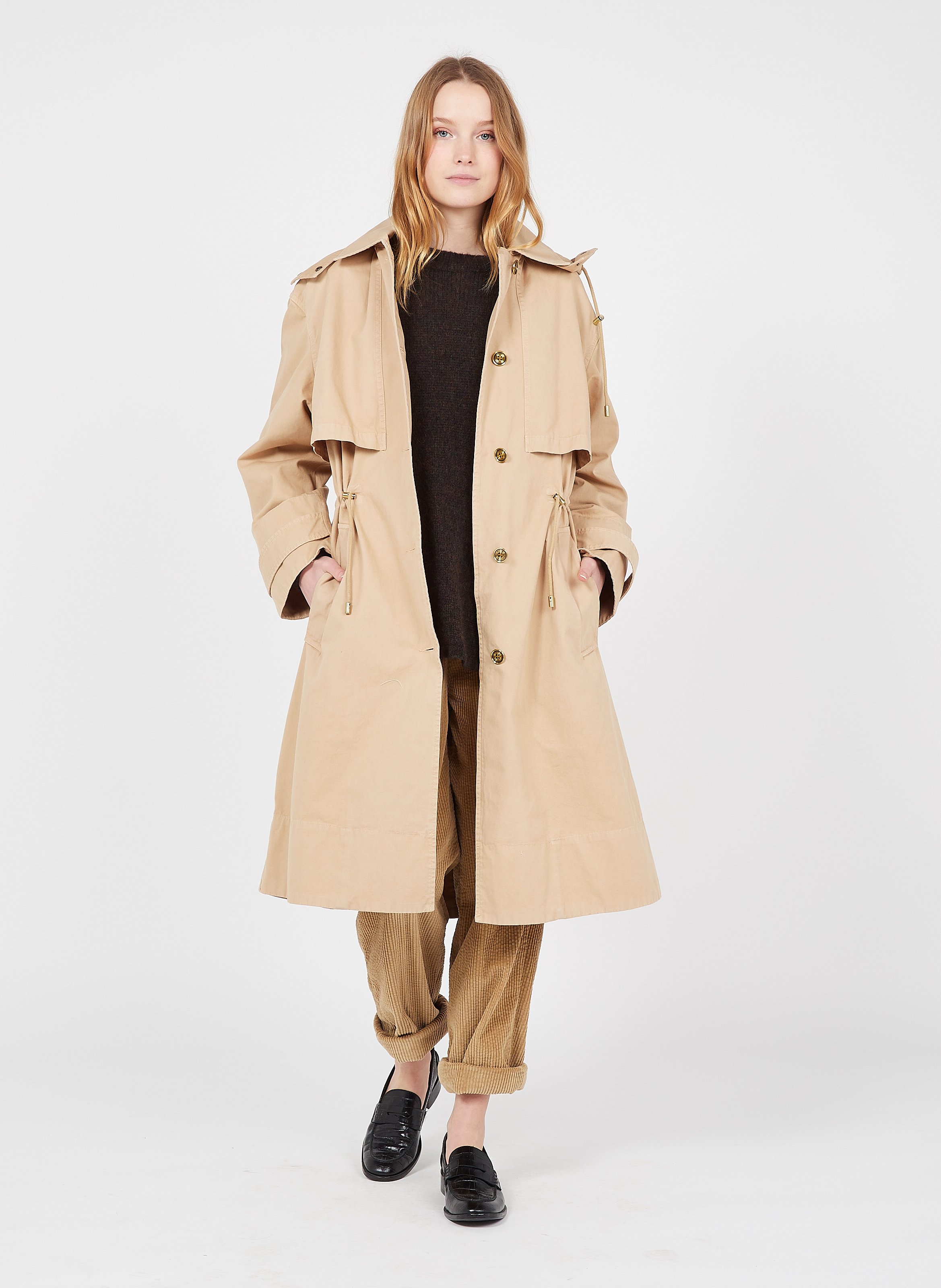 michael kors trench coat beige