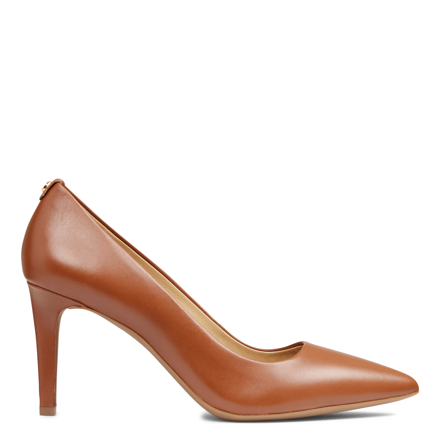 brown leather high heels