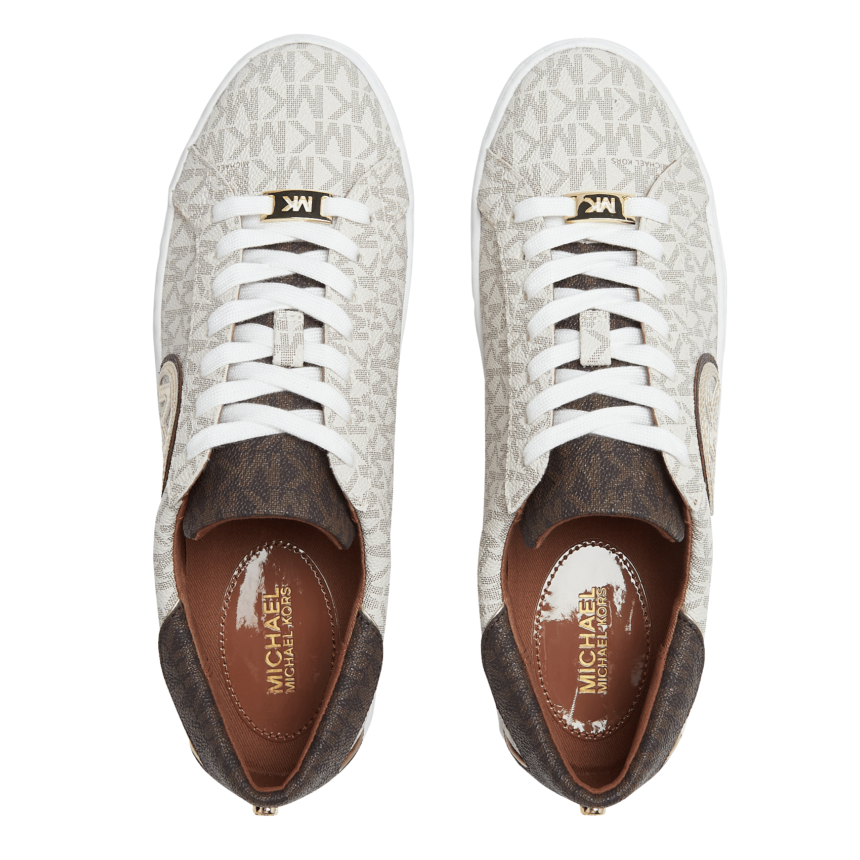 Low-top Sneakers With Logo Vanil/brwn Michael Kors - Women | Place des  Tendances