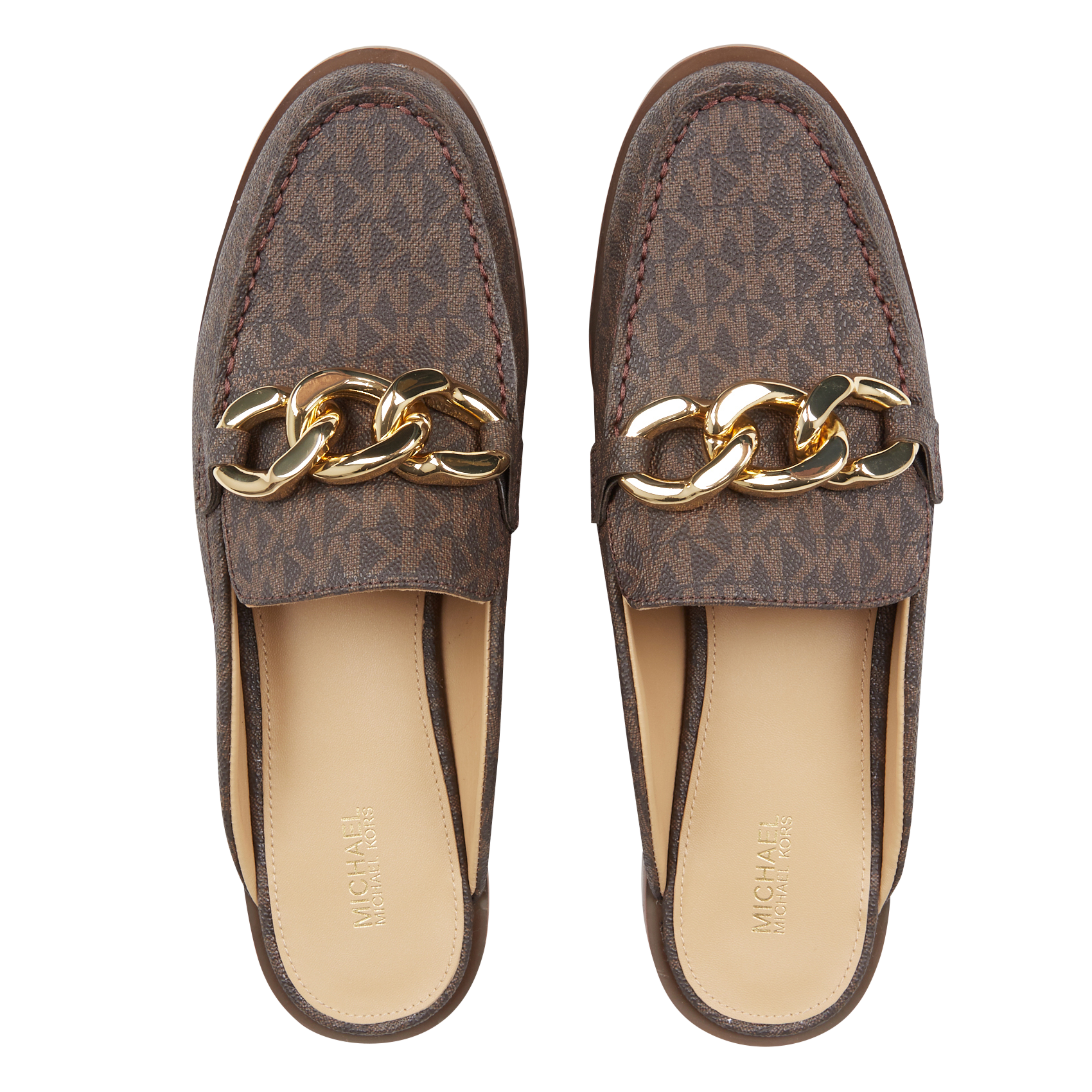 michael kors loafers mens gold