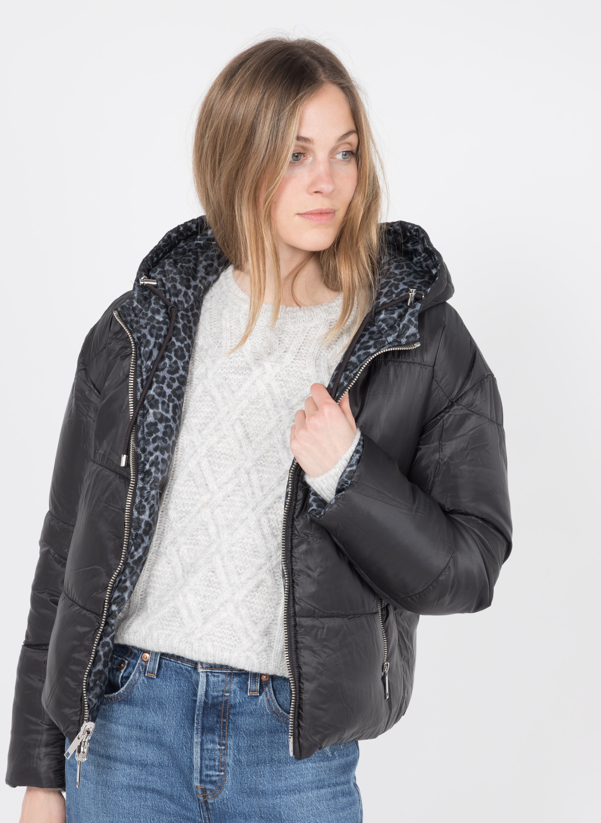 leopard print lightweight jacket