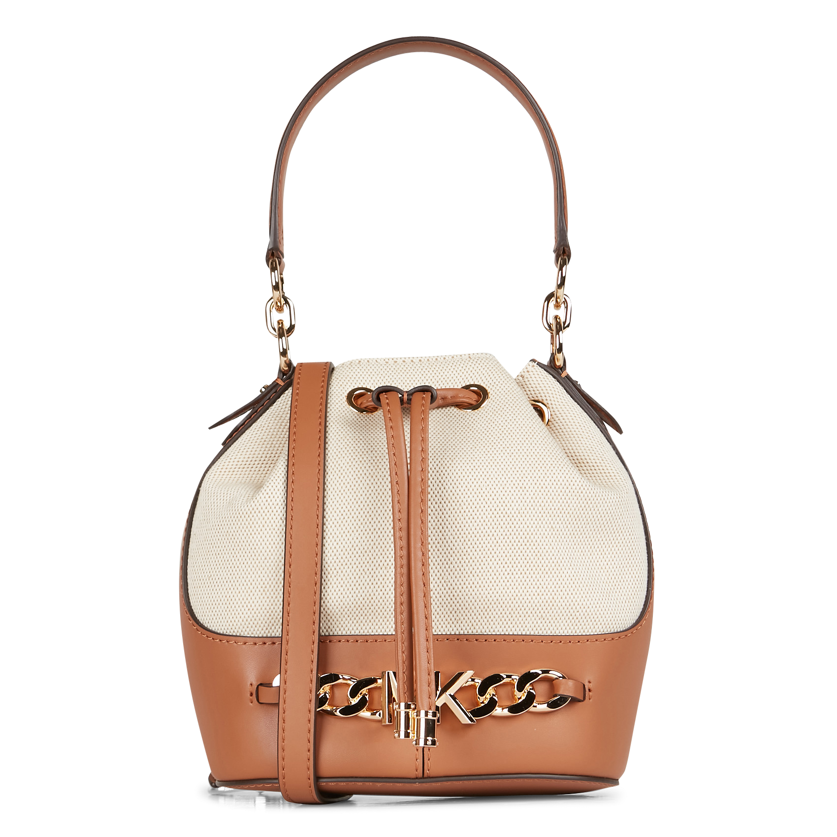 canvas michael kors bucket bag