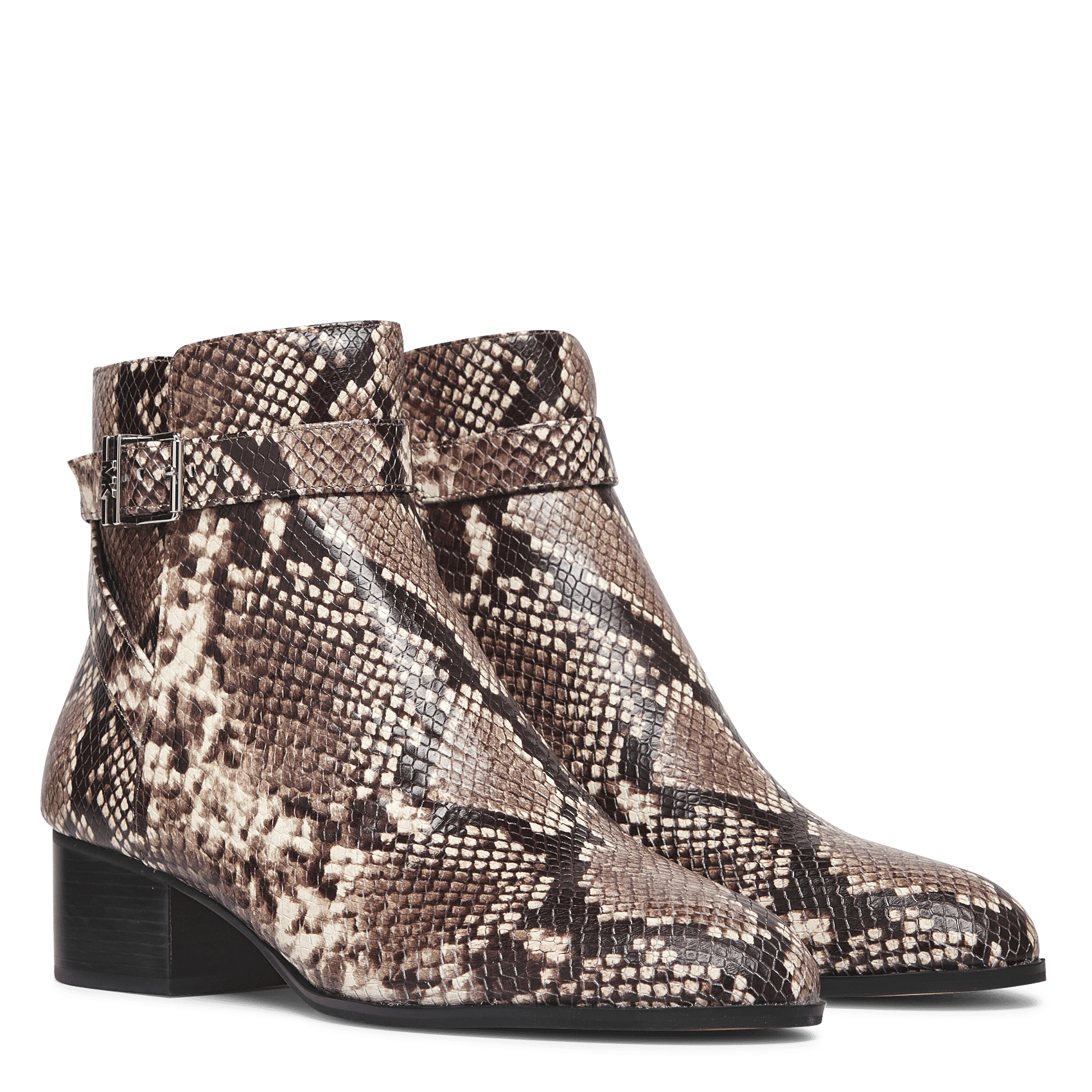 snakeskin effect boots