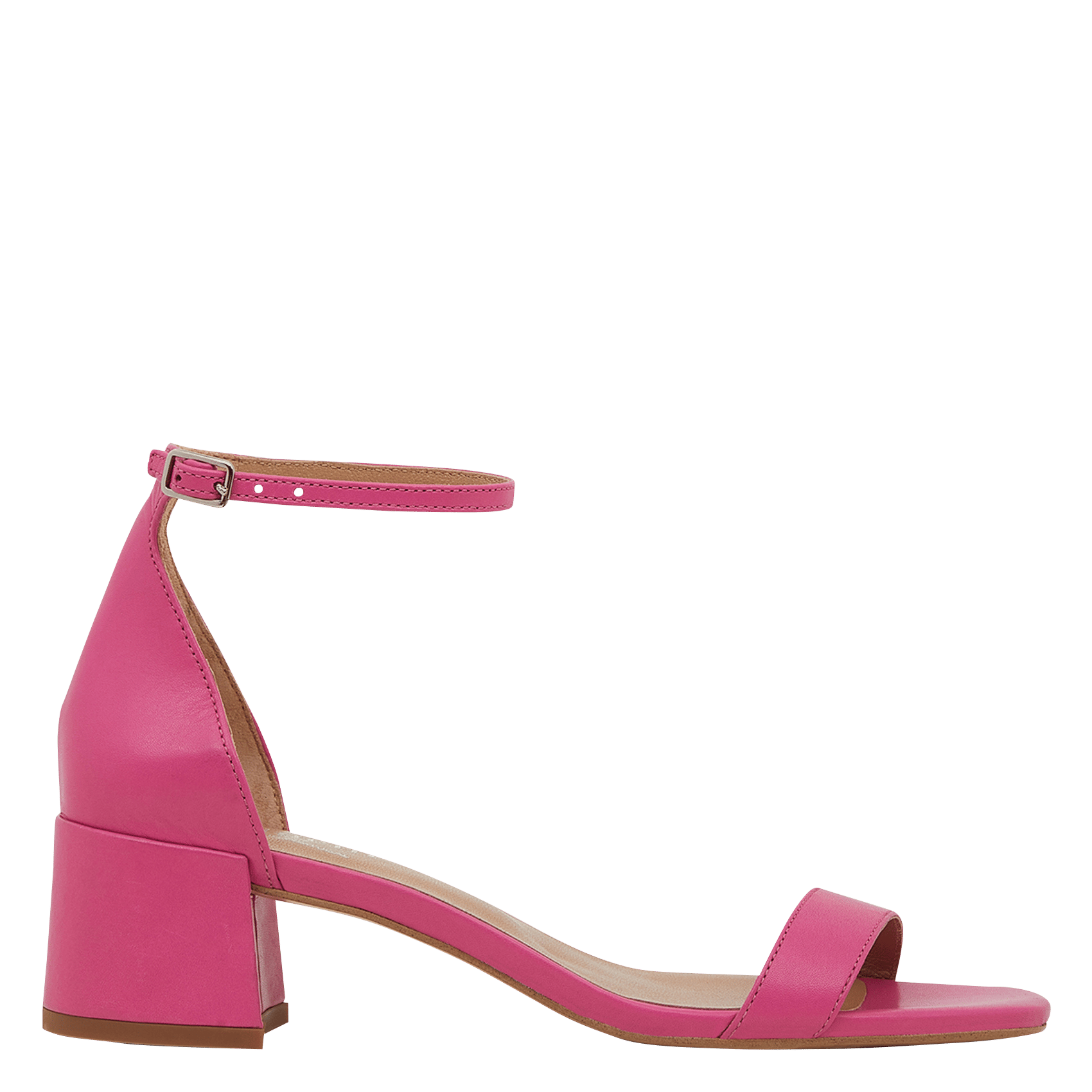 Sale Heeled Leather Sandals Rose 