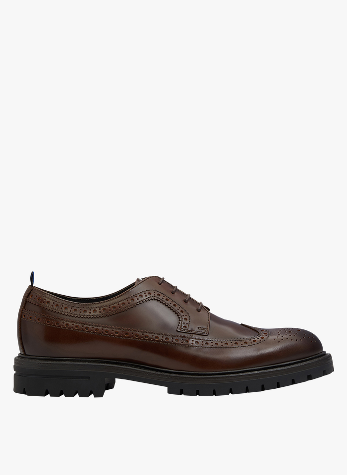 MINELLI Brown Lace-up leather Derby shoes